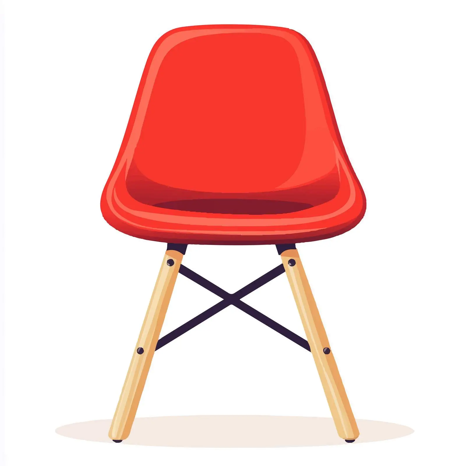 Flat Vector Illustration of Isolated Chair — free download from Dotvec