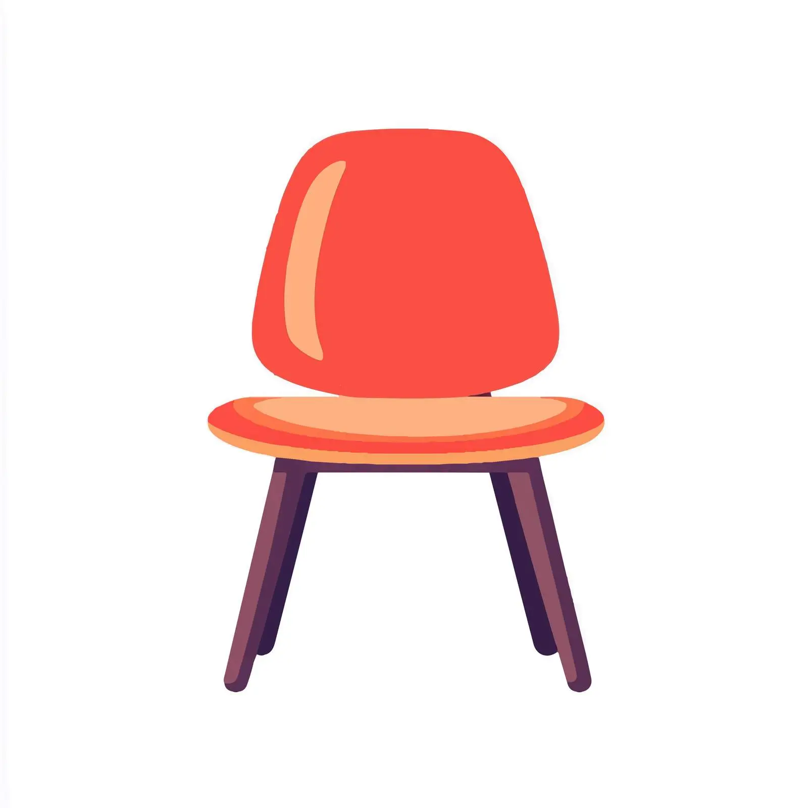 Isolated Flat Vector Chair Illustration — free download from Dotvec
