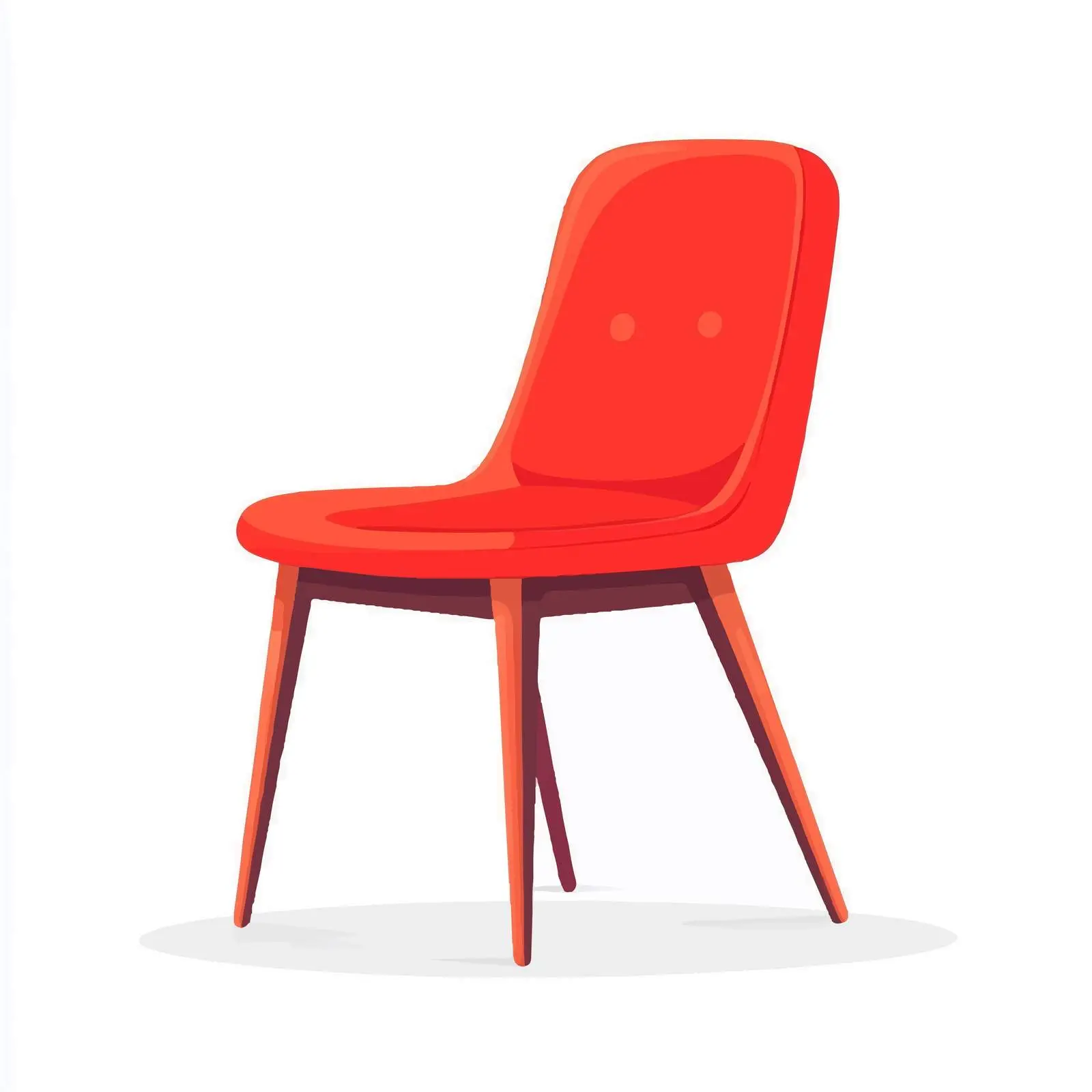 Flat Vector Chair Illustration on White — free download from Dotvec