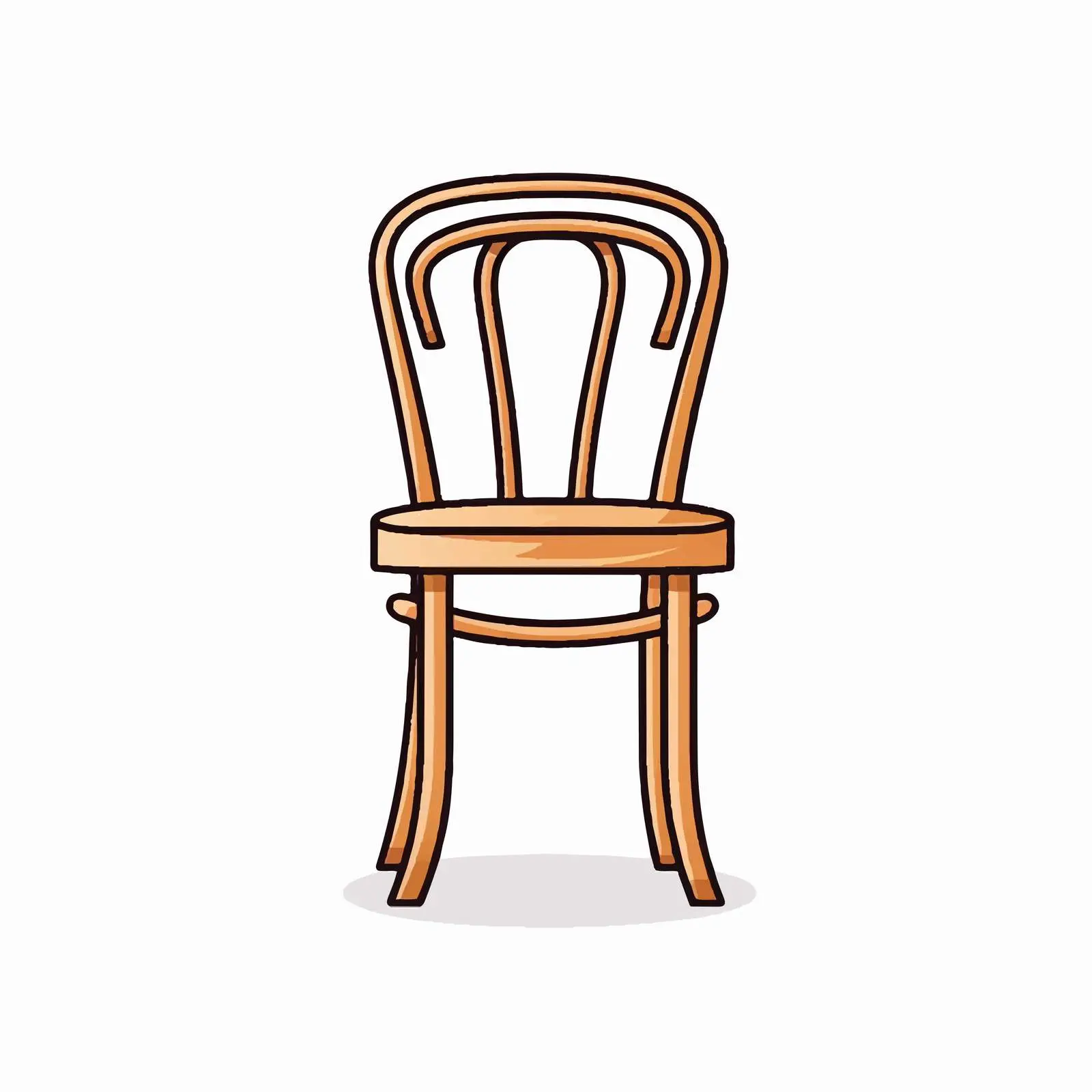 Cartoon Chair Line Vector Illustration — free download from Dotvec