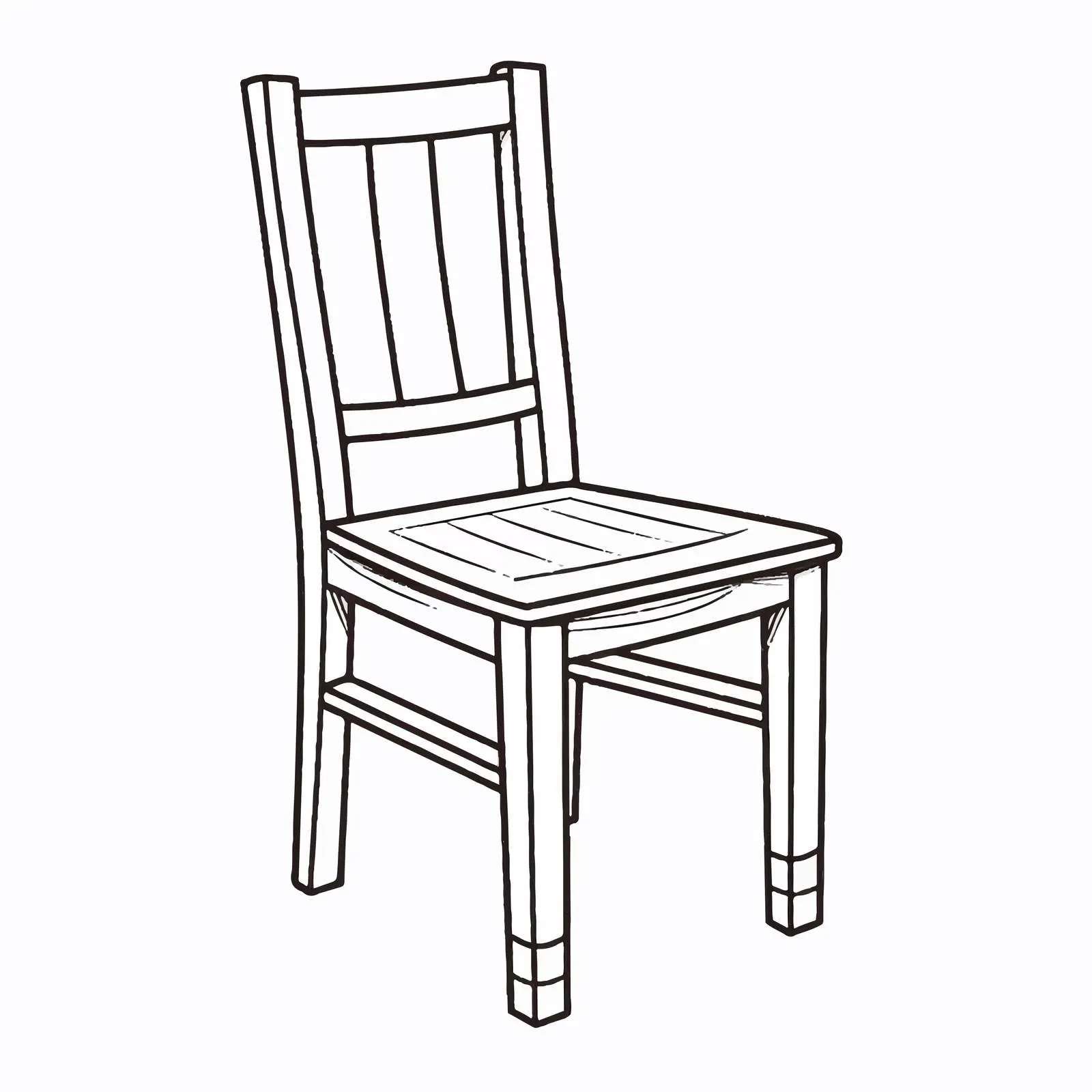 Stylish Chair Line Vector Illustration — free download from Dotvec