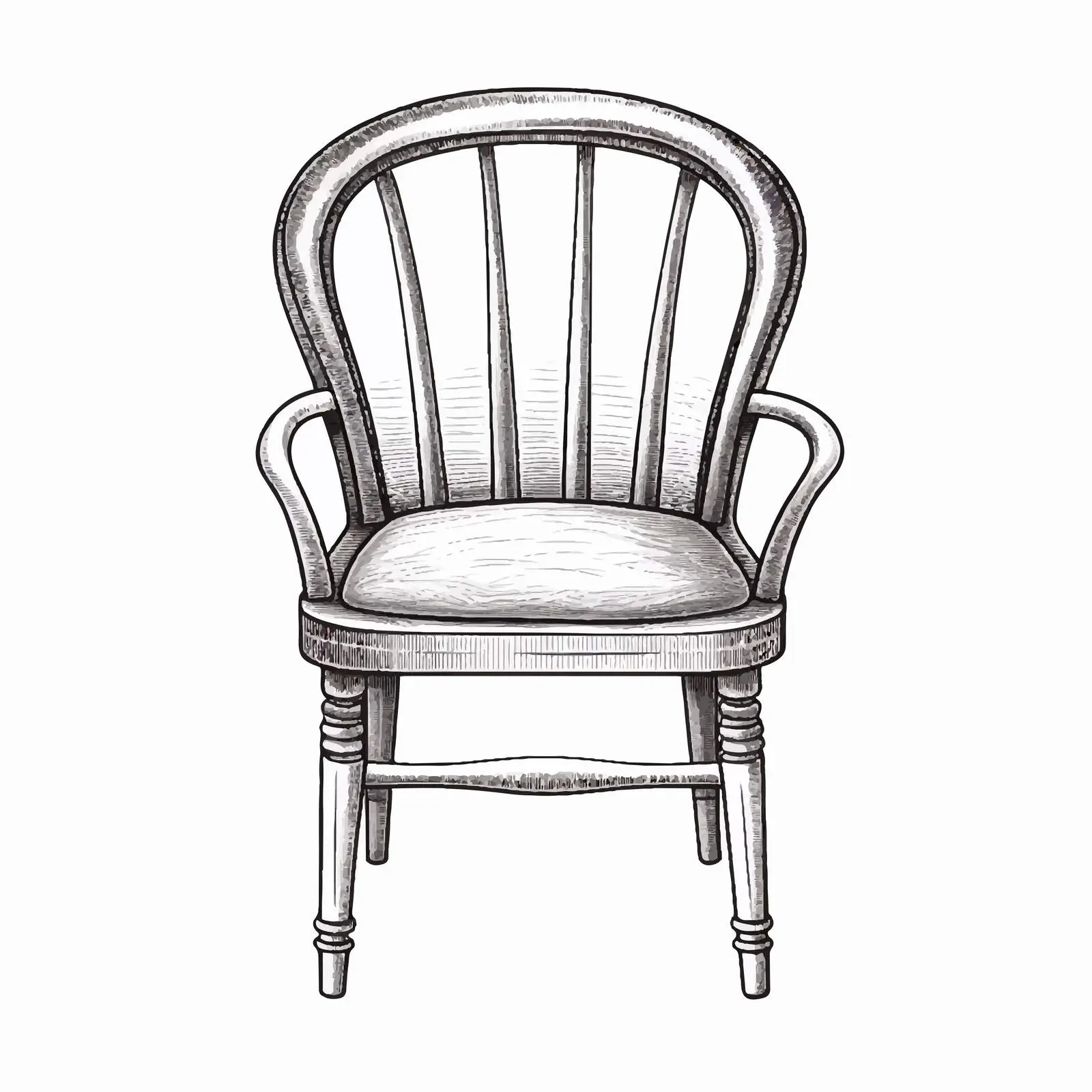 Stylish Chair Sketch Vector Illustration — free download from Dotvec