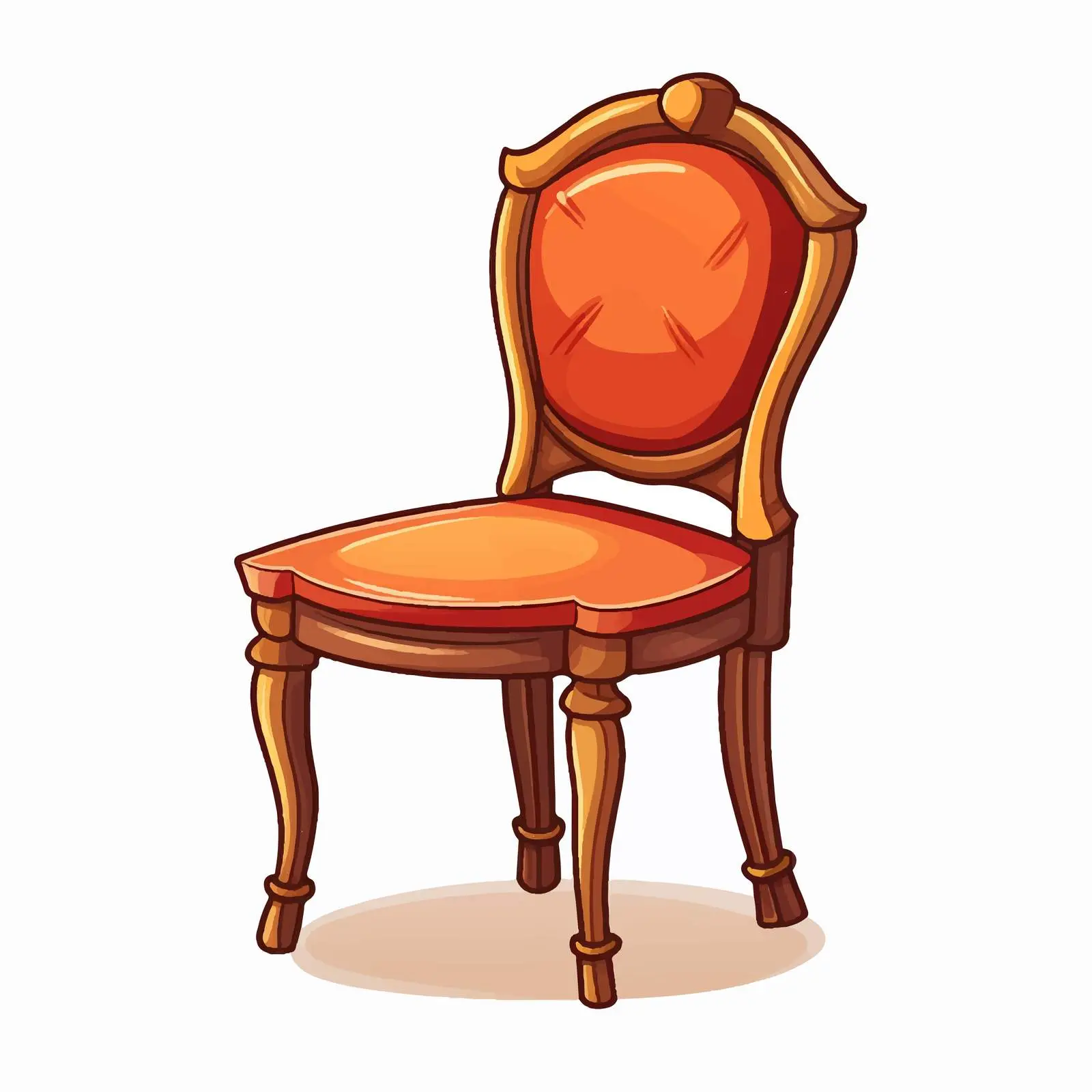 Cartoon Vector Chair Illustration for Design Projects — free download from Dotvec