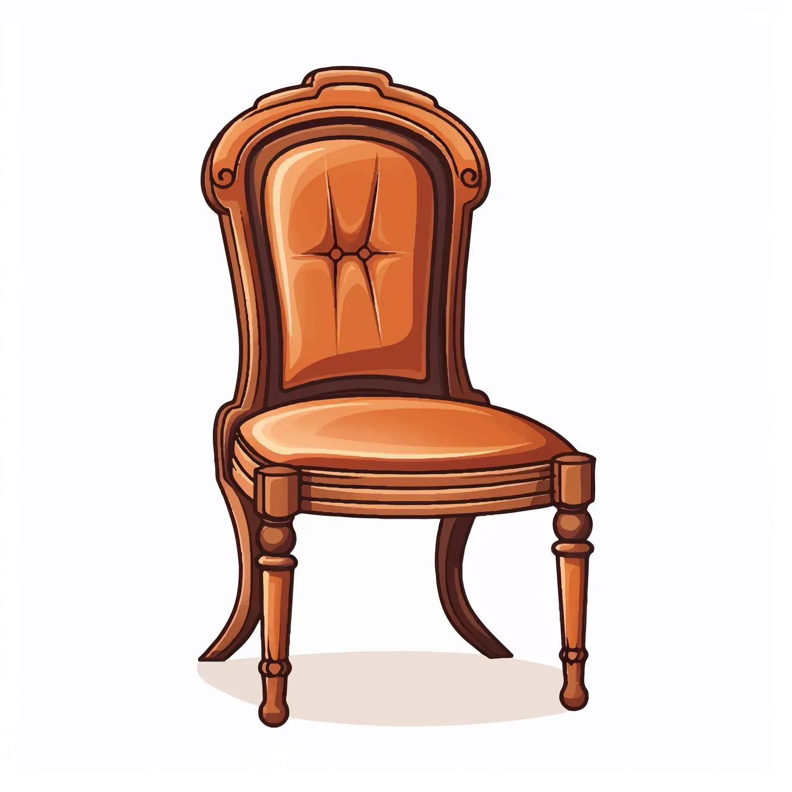 Cartoon Chair Vector Illustration - Isolated Design — free download from Dotvec