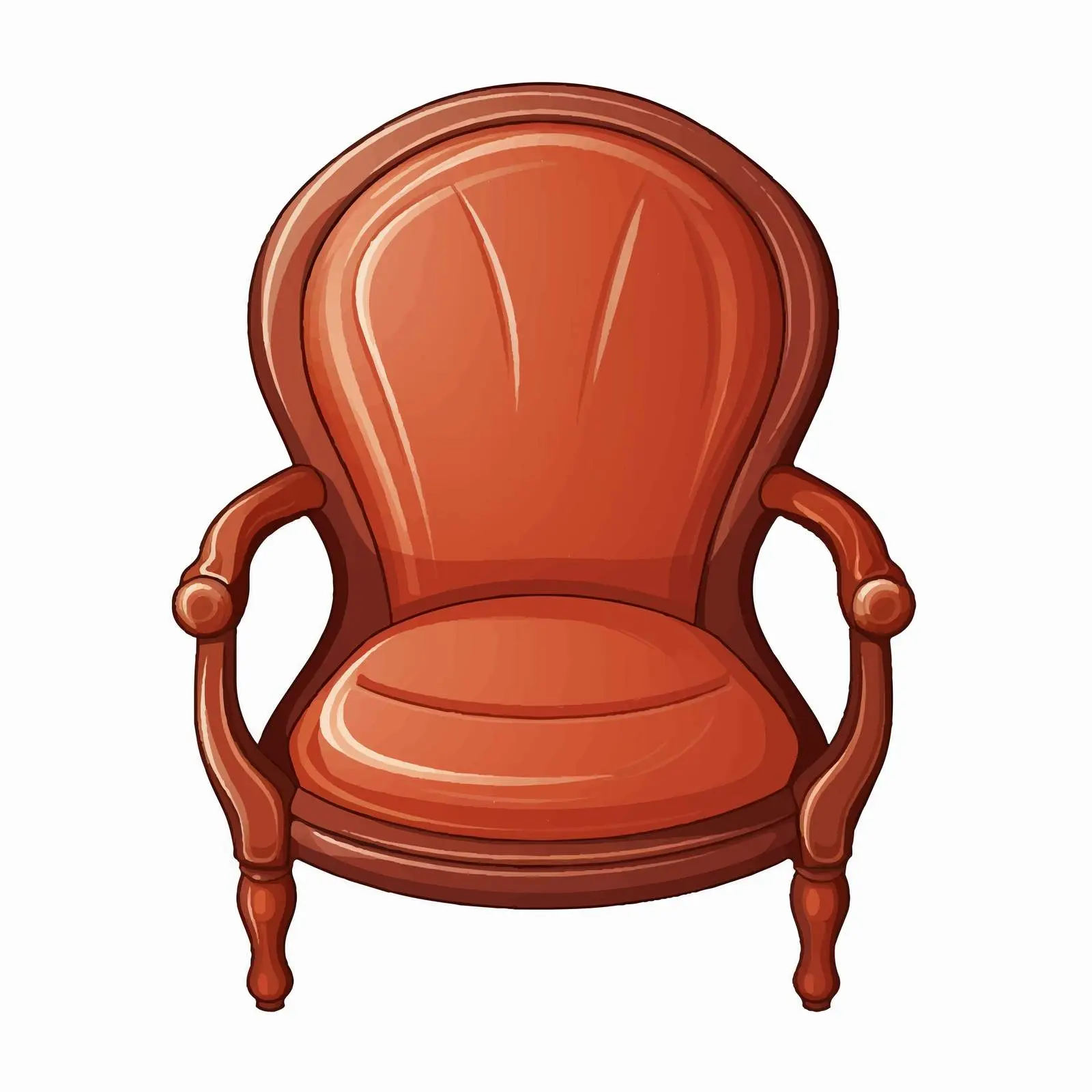 Top View Chair Vector Illustration on White Background — free download from Dotvec