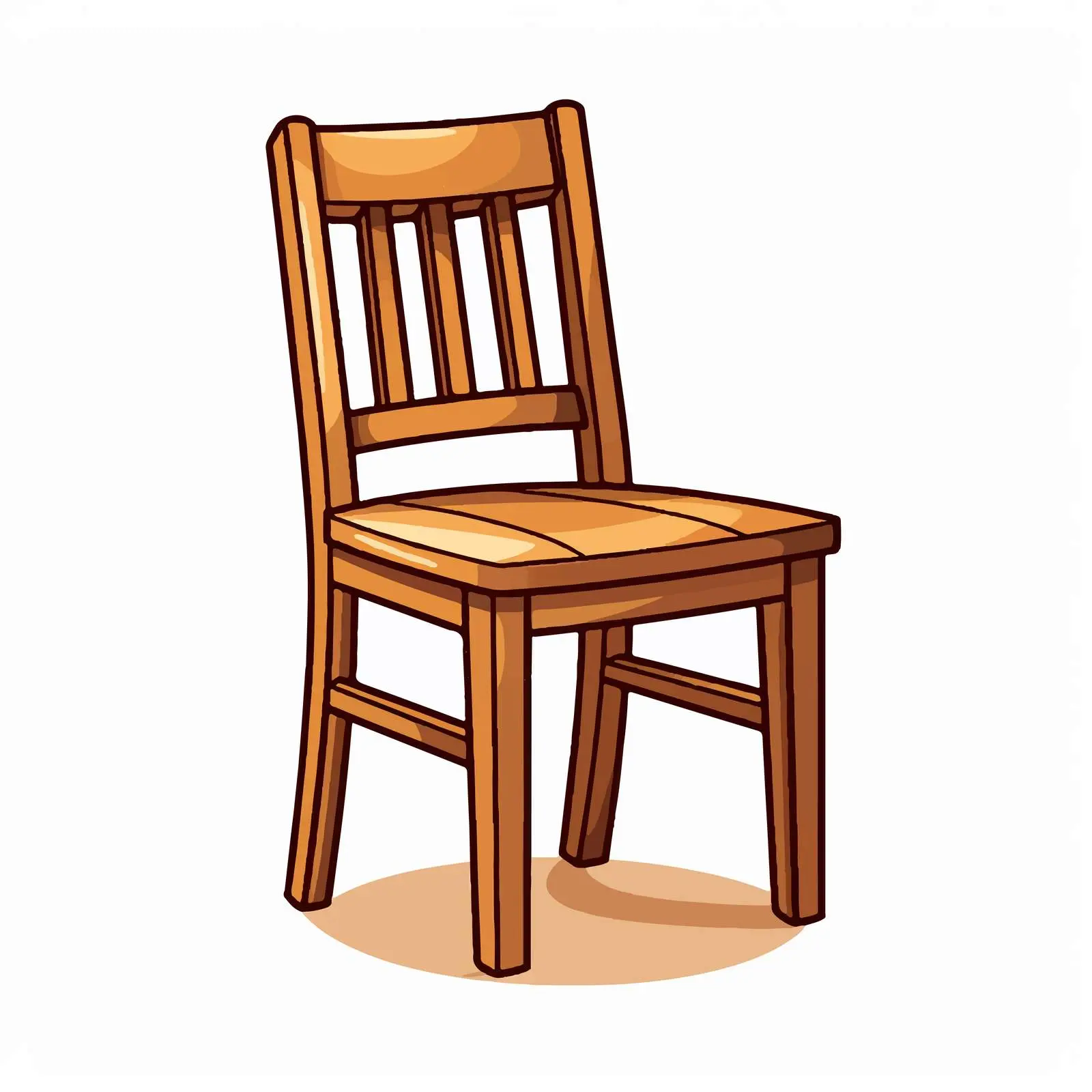 Top View Chair Vector Illustration on White Background — free download from Dotvec
