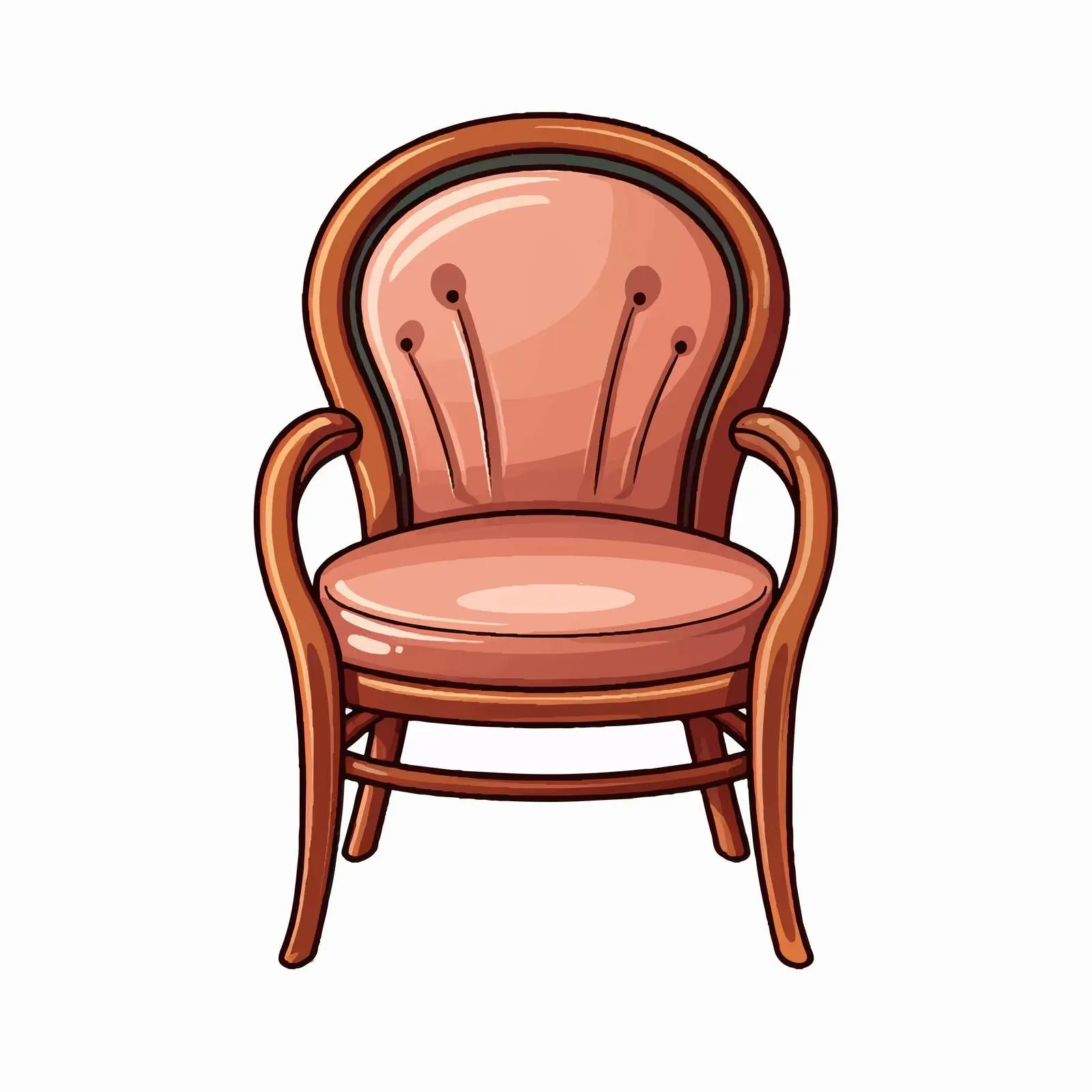 Top View Chair Vector Illustration on White Background — free download from Dotvec