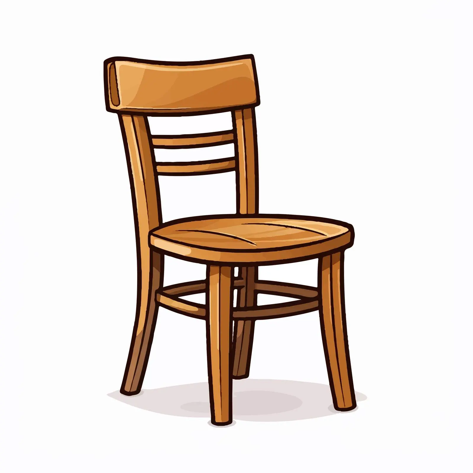 Top View Vector Chair Illustration on White Background — free download from Dotvec