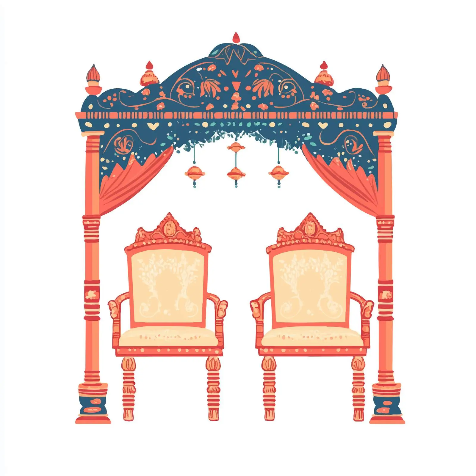 Elegant Chairs for Hindu Wedding Ceremony — free download from Dotvec