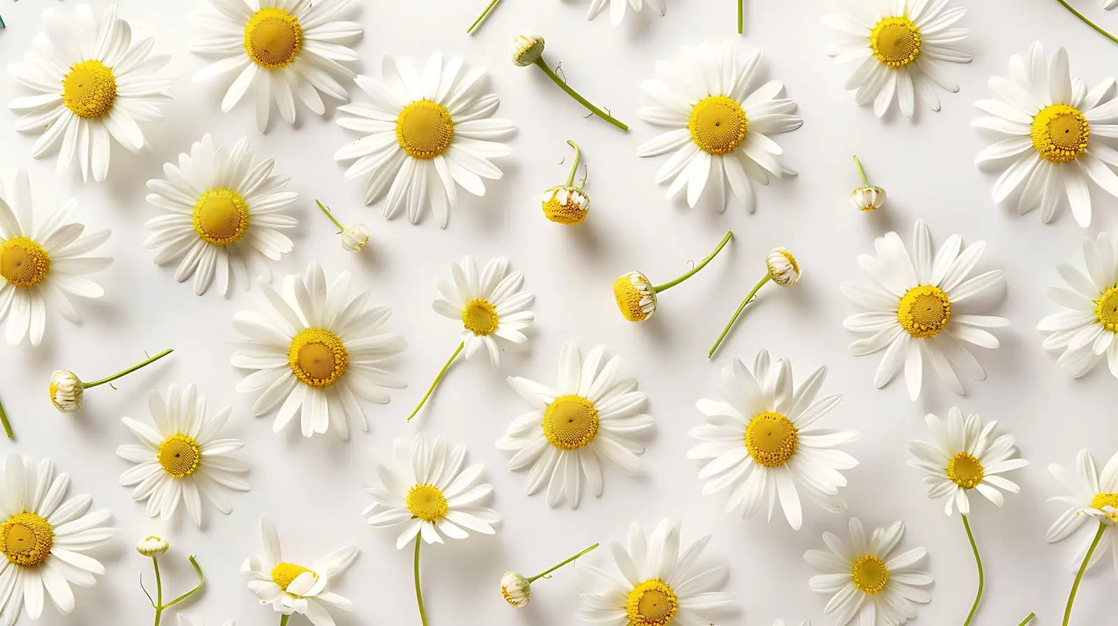Chamomile Buds Pattern Background for Designs — free download from Dotvec