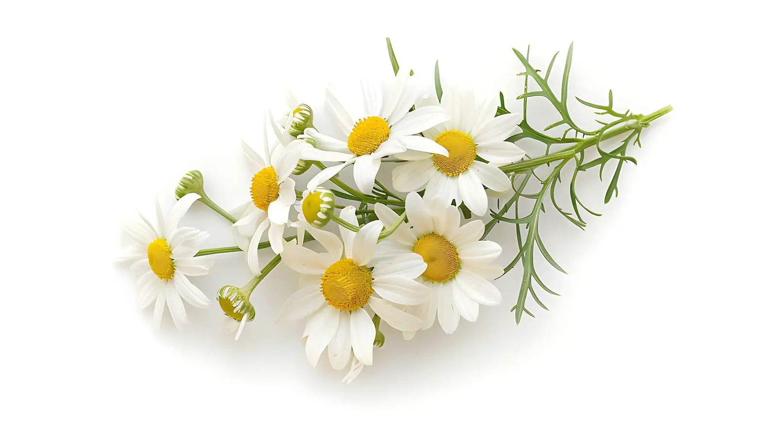 Minimal Chamomile Daisy Flower Bouquet — free download from Dotvec