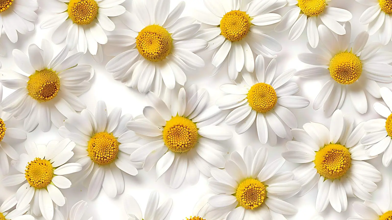 Chamomile Daisy Flowers Pattern for Aesthetic Design — free download from Dotvec