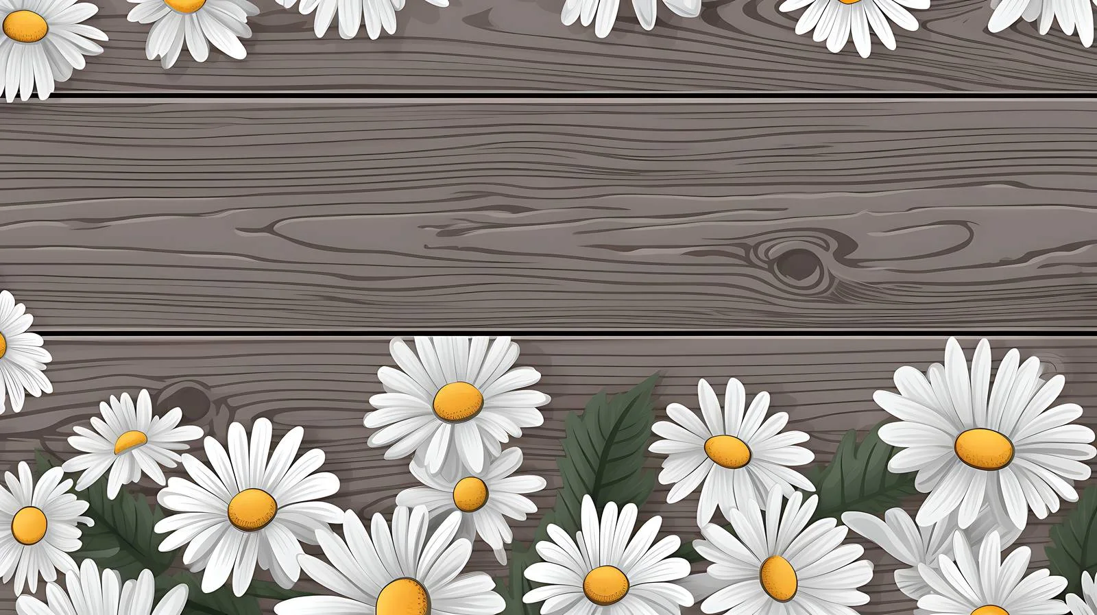 Tranquil Chamomile Amidst Gray Wooden Planks — free download from Dotvec