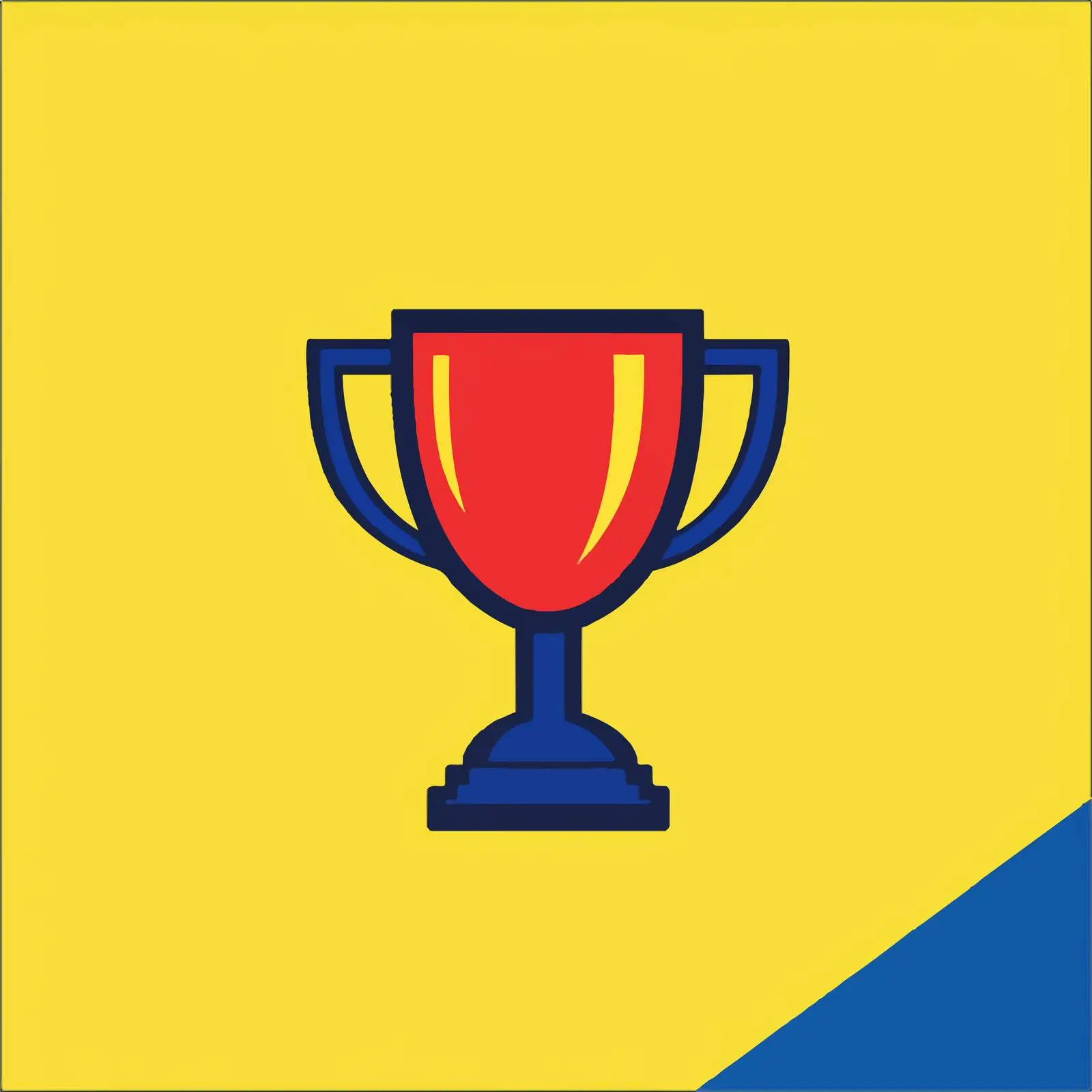 Champion Cup Icon on Colorful Background — free download from Dotvec