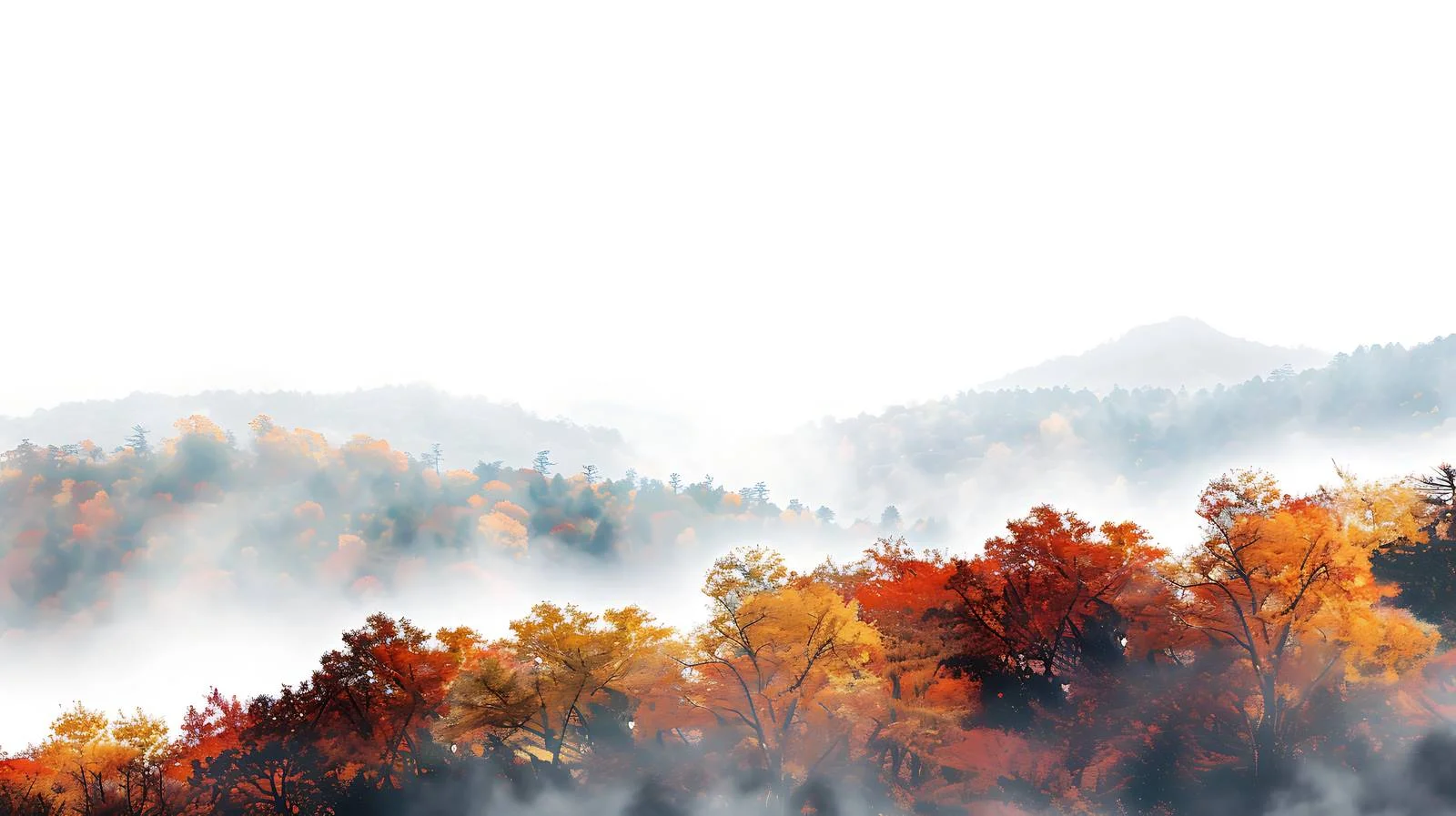 Autumn Morning Scenery Isolated — free download from Dotvec