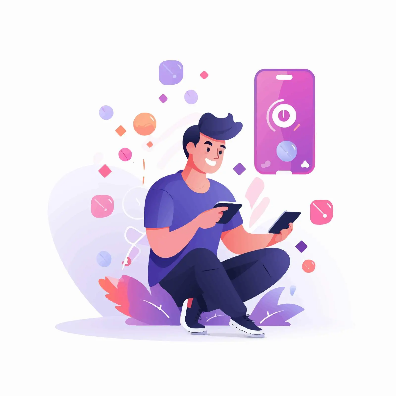 Person Playing Mobile Game on Smartphone – free app development image from Dotvec