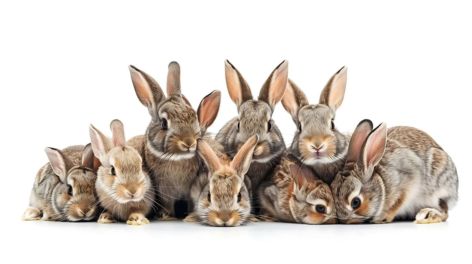 Rabbit Feeding Scene on Farm — free download from Dotvec