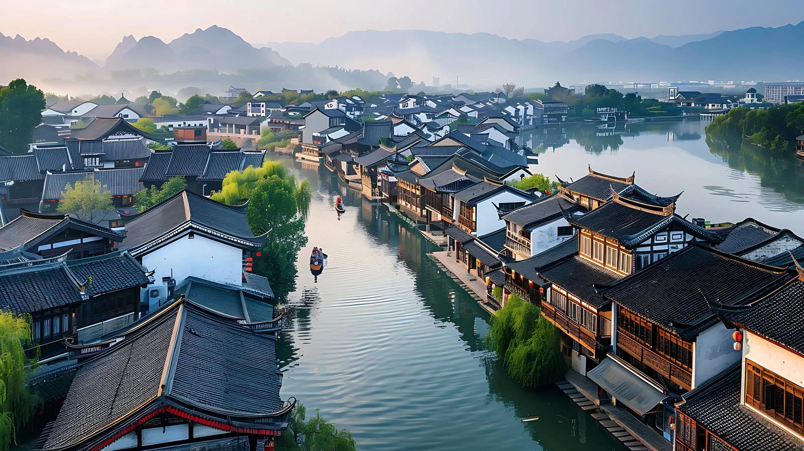 Charming Xiangzhou Cityscape on White Background — free download from Dotvec