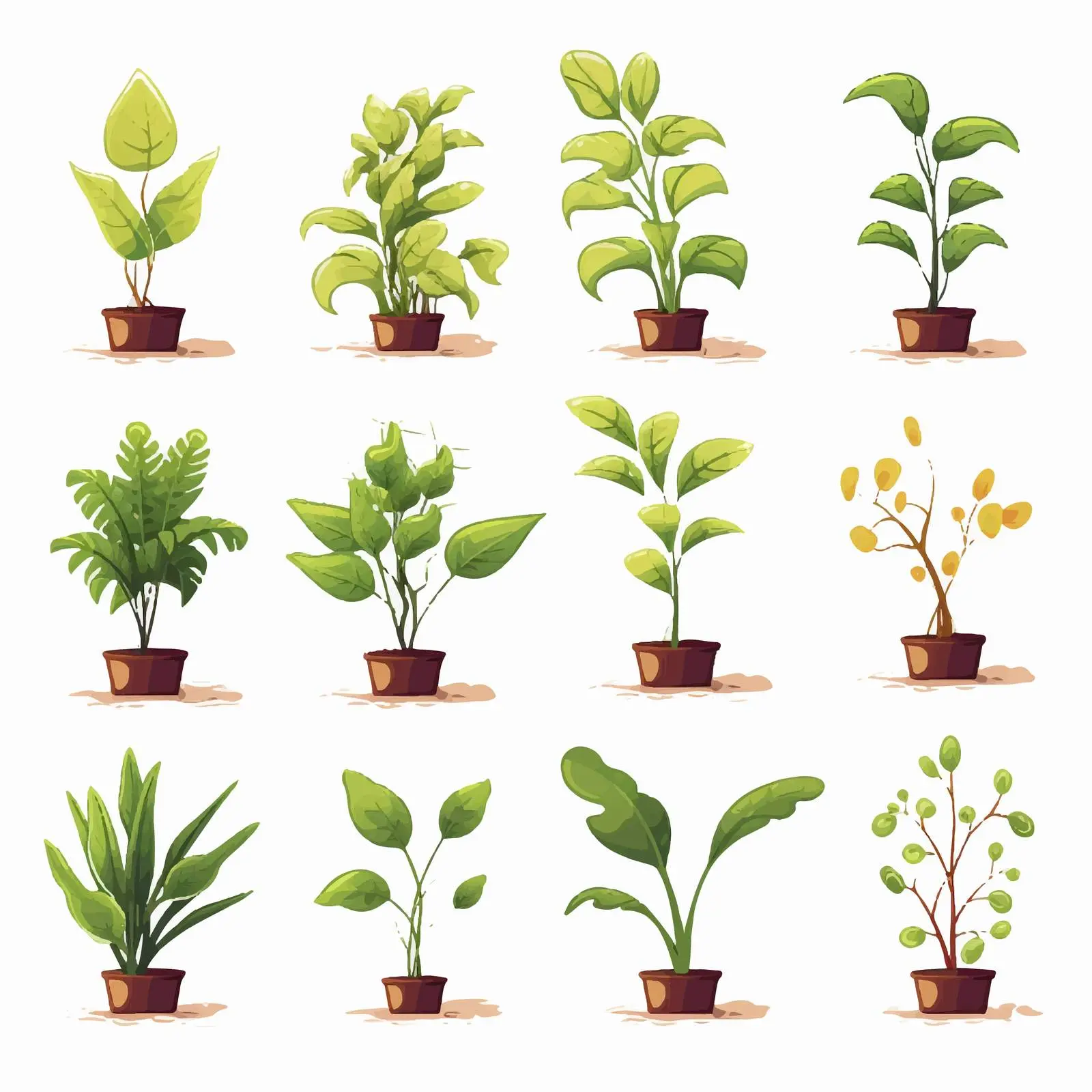 Growing Plant Illustration Vector Chart — free download from Dotvec