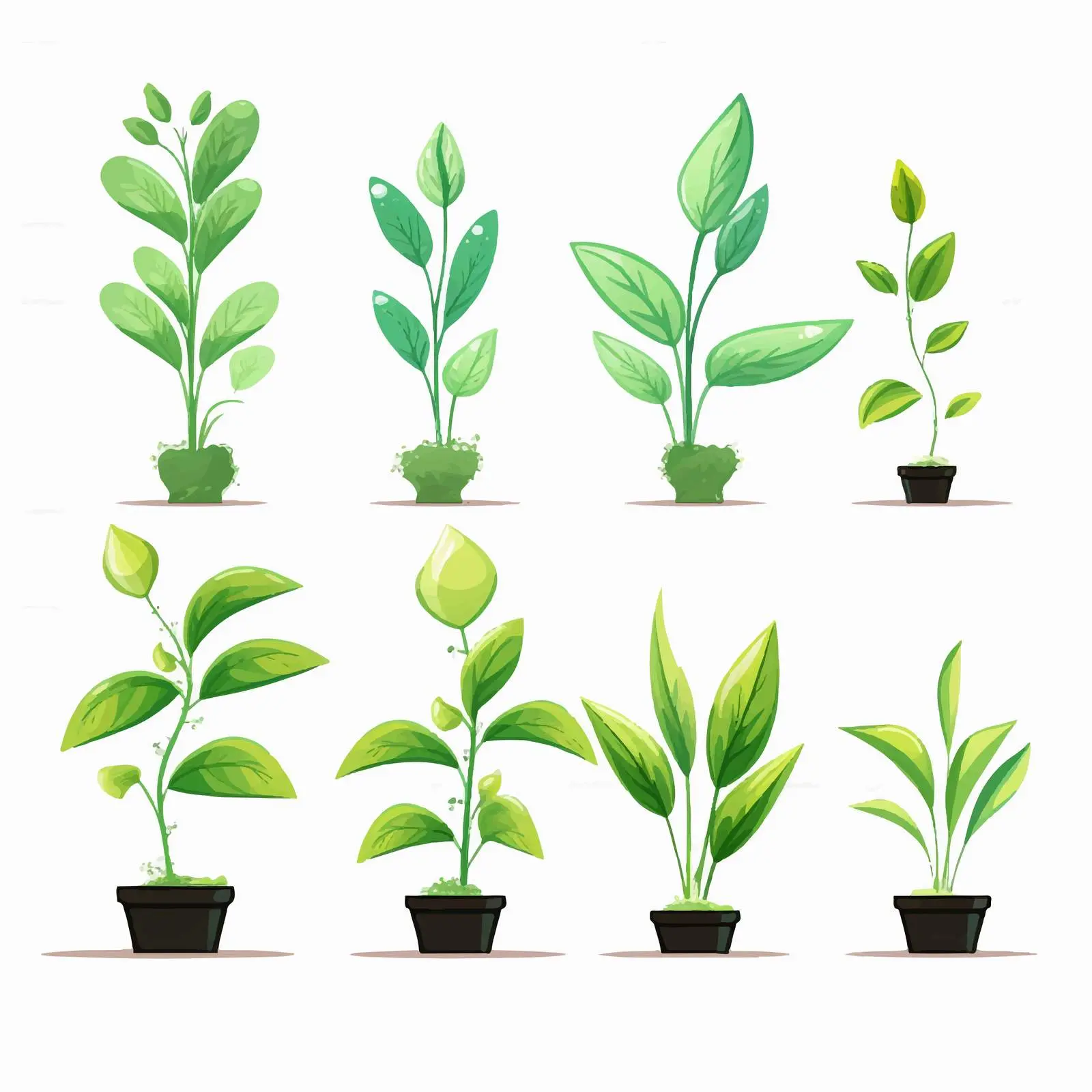 Plant Growth Illustration Vector Design — free download from Dotvec
