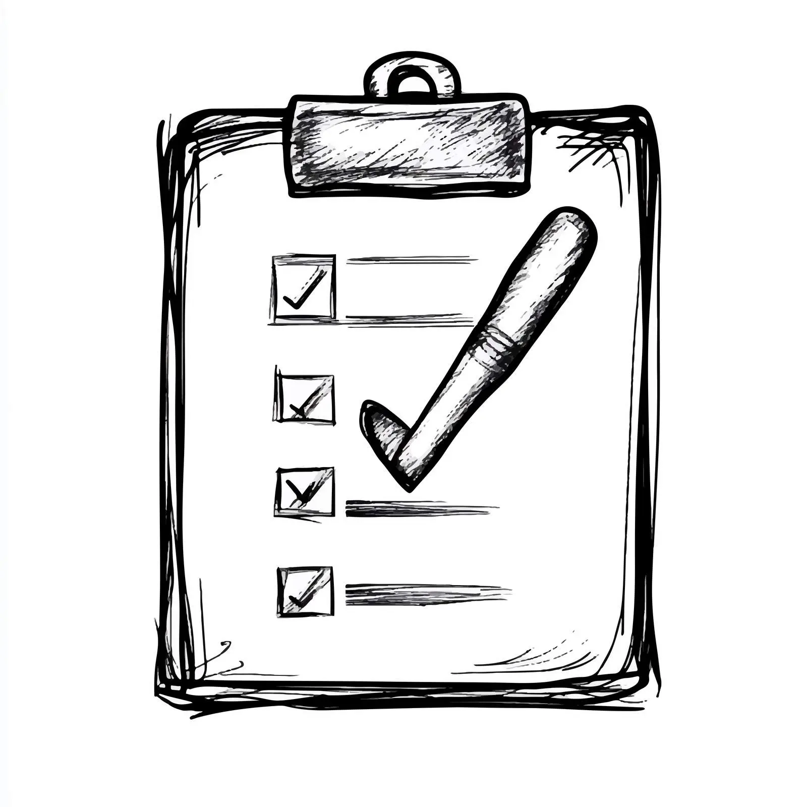 Black and White Checkbox Illustration — free download from Dotvec