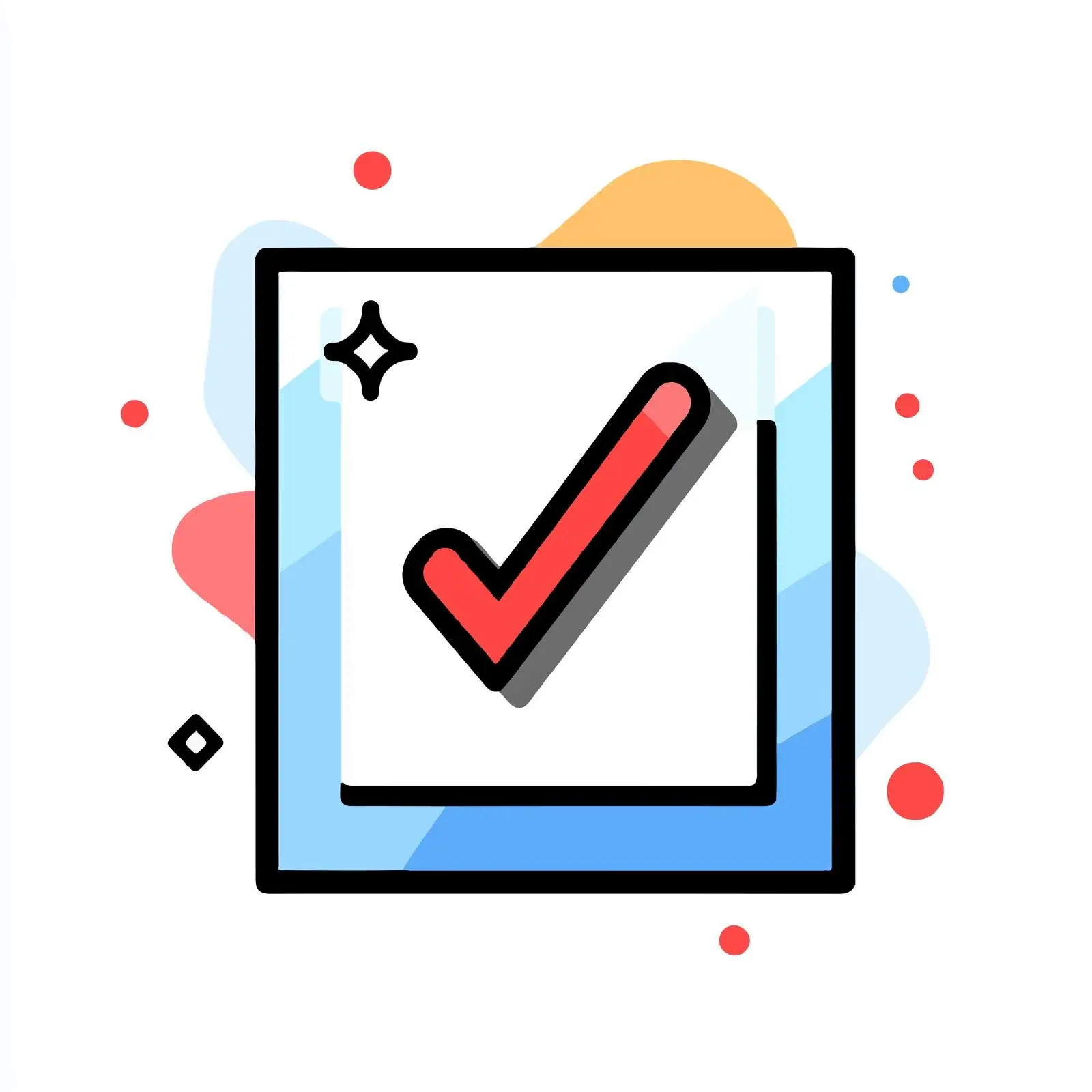 Flat Vector Checklist Icon Illustration — free download from Dotvec
