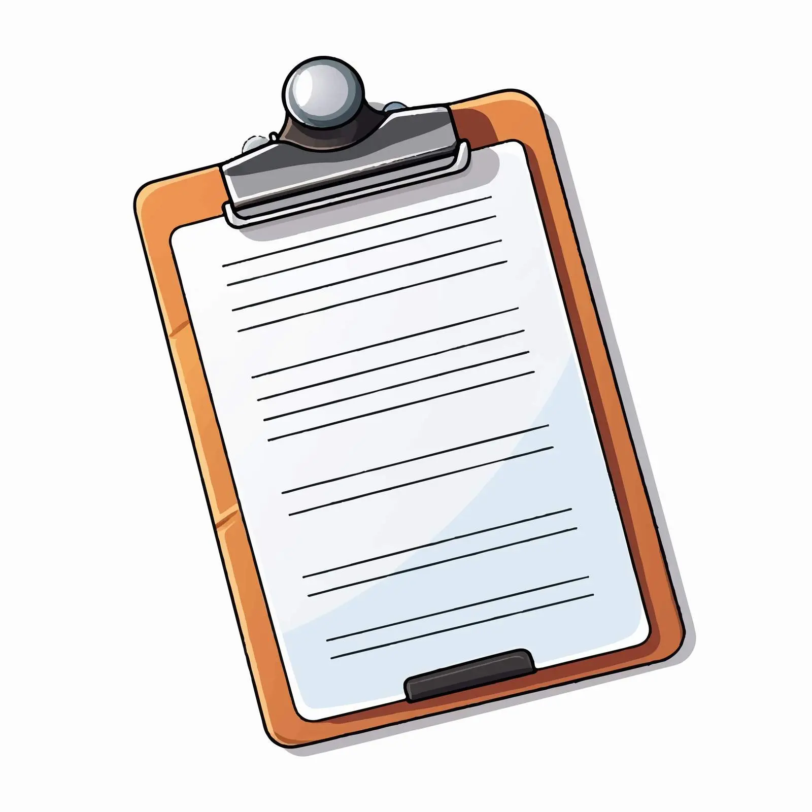 Cartoon Checklist Clipboard Document Icon – free checklist image from Dotvec