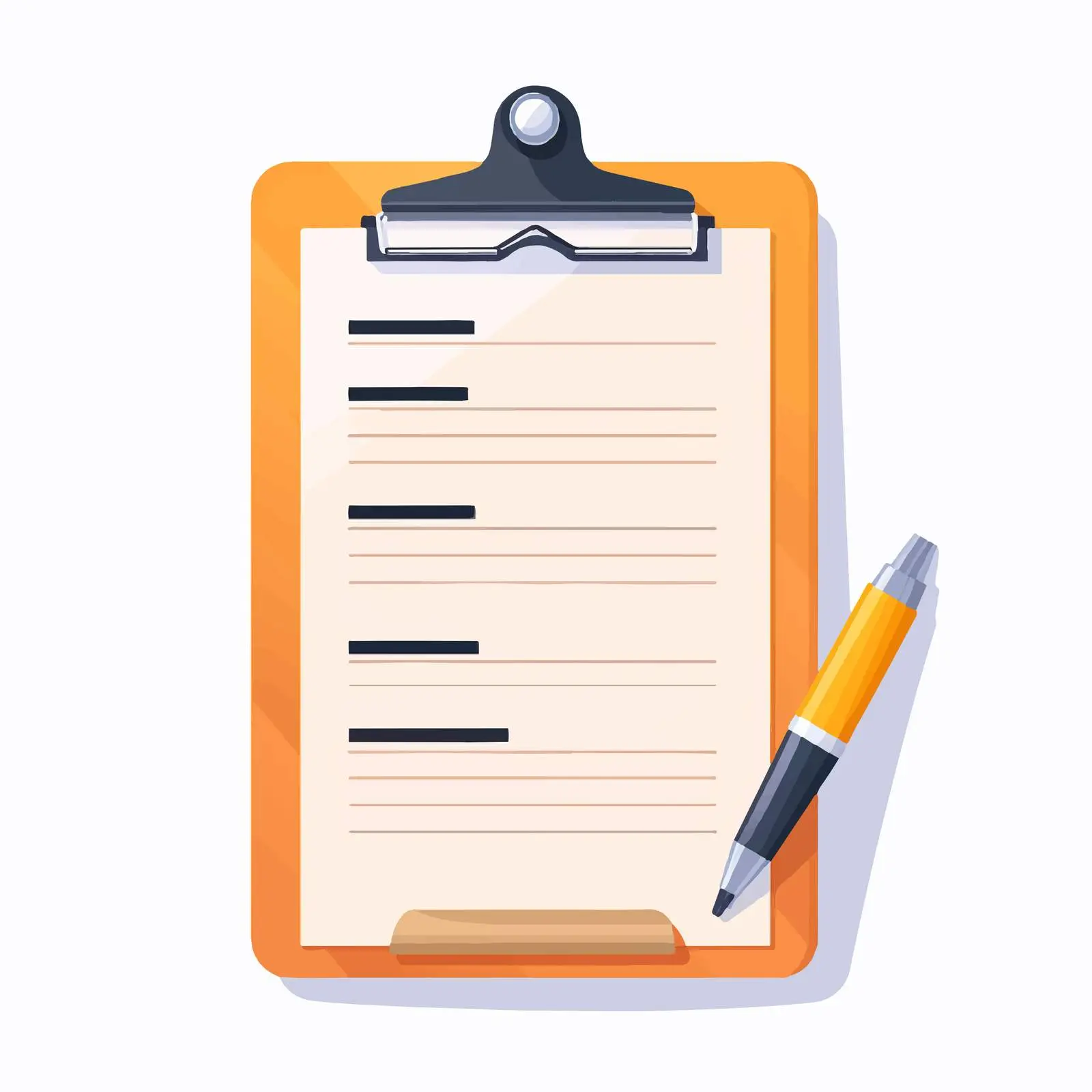 Isolated Cartoon Checklist Clipboard Vector Icon – free checklist image from Dotvec