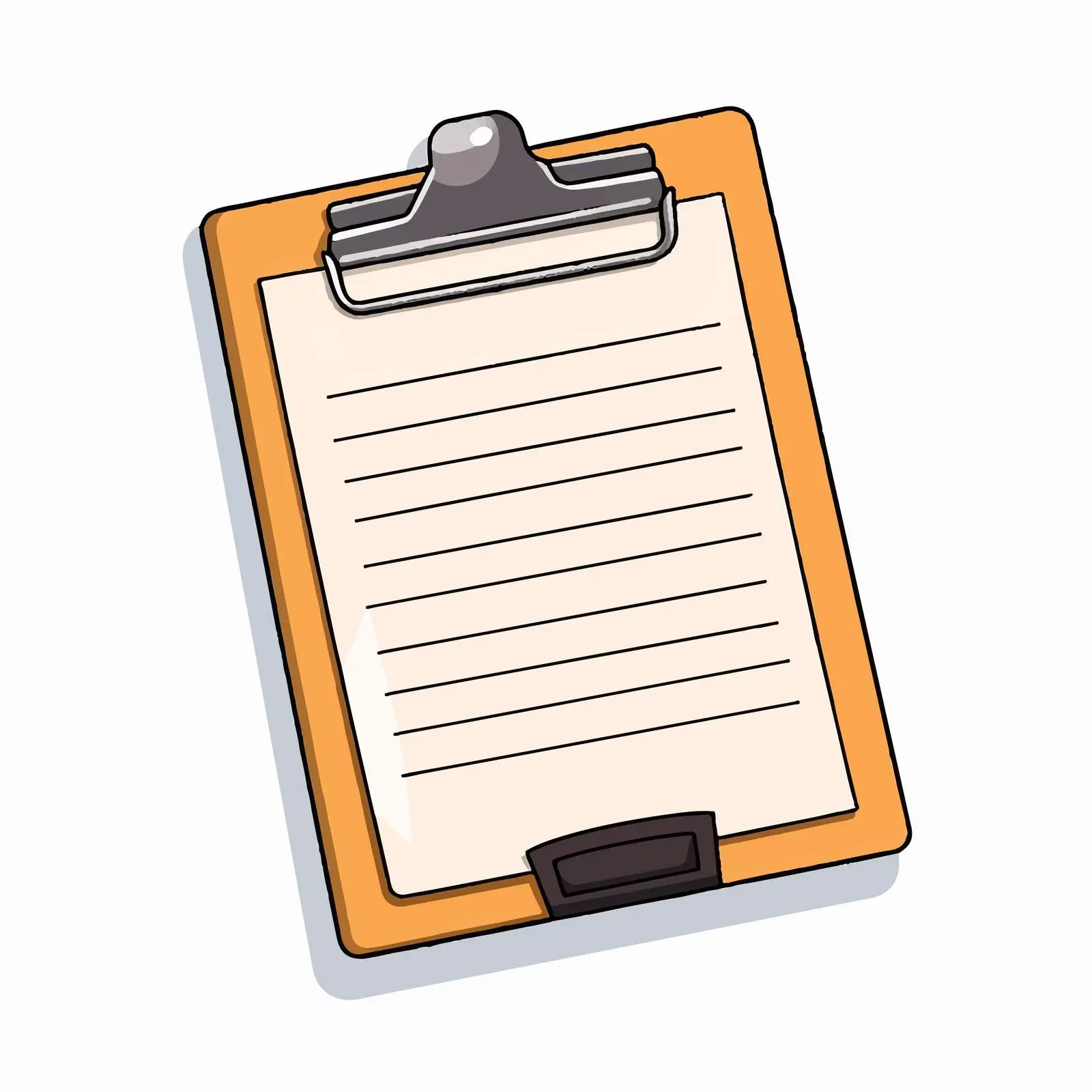 Cartoon Checklist Clipboard Icon Vector Illustration — free download from Dotvec
