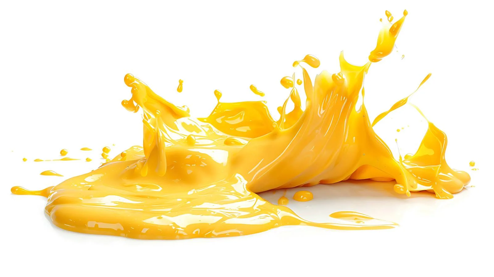 Creamy Cheddar Cheese Sauce on White Background — free download from Dotvec