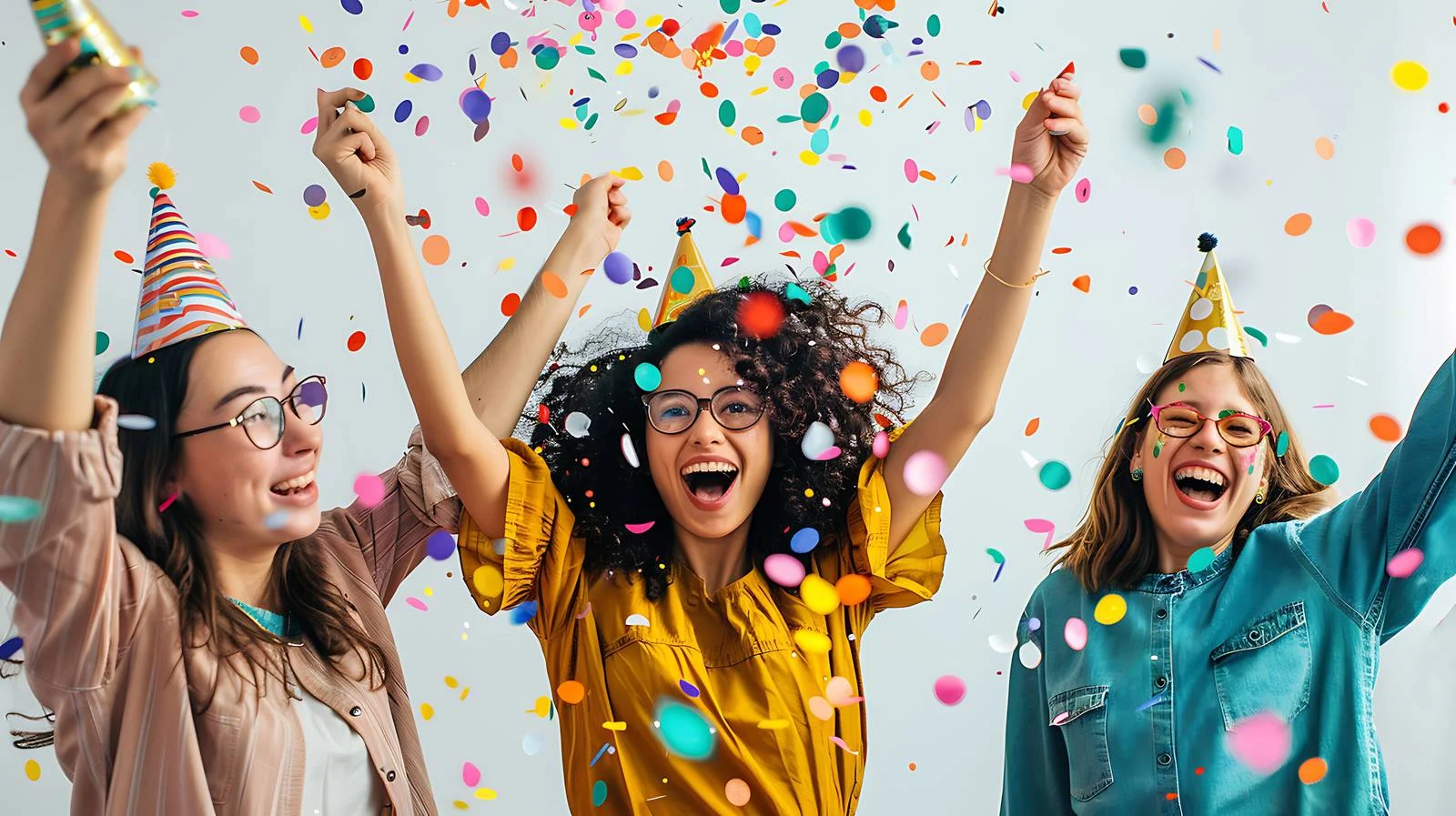 Joyful Celebration: Friends Surprise Birthday Girl — free download from Dotvec