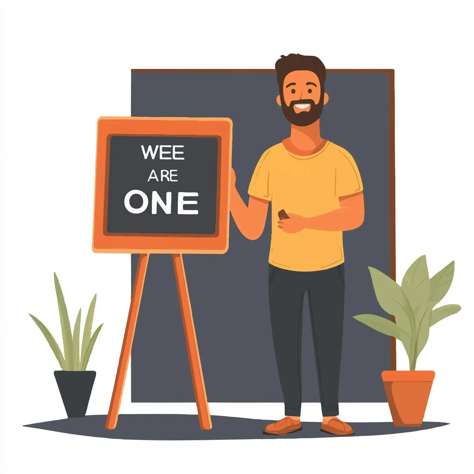 Welcoming Small Business Owner Vector — free download from Dotvec