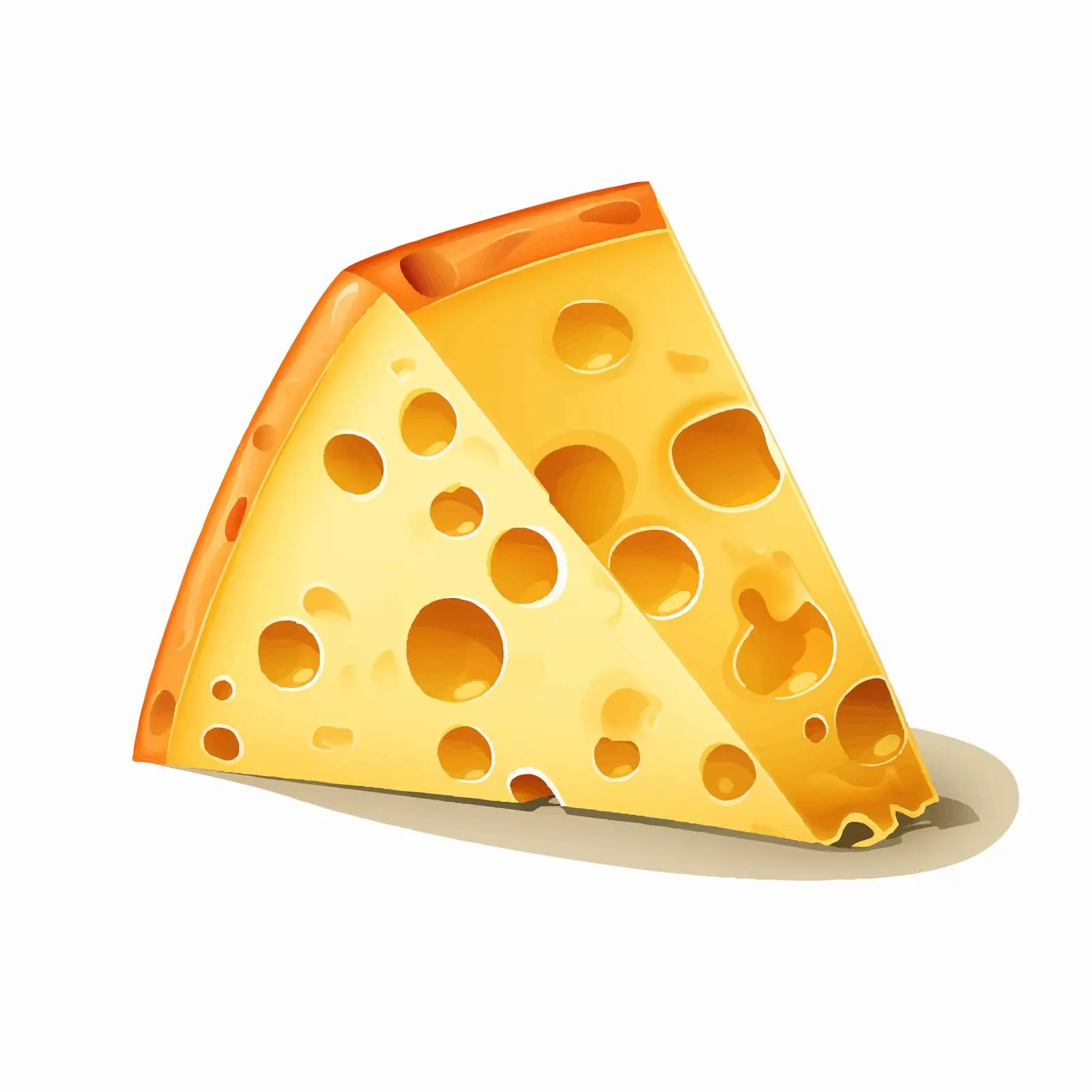 Cartoon Cheese Vector Illustration Isolated Design — free download from Dotvec