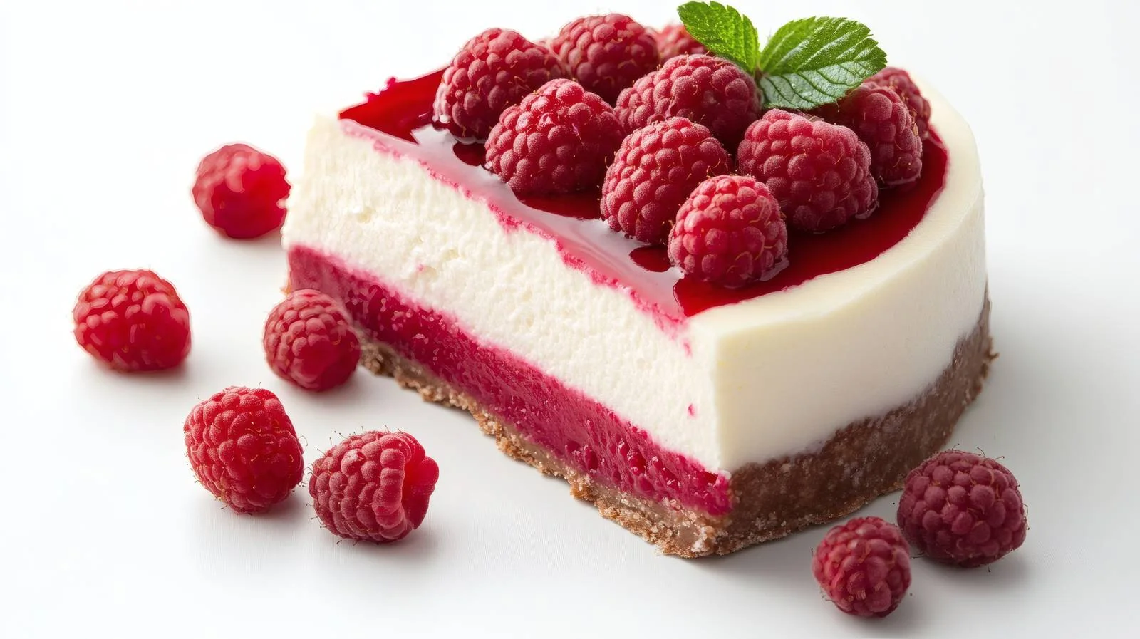 Delicious Cheesecake with Vibrant Raspberries — free download from Dotvec