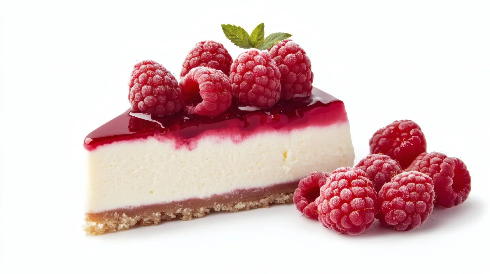 Elegant Cheesecake with Fresh Raspberries — free download from Dotvec