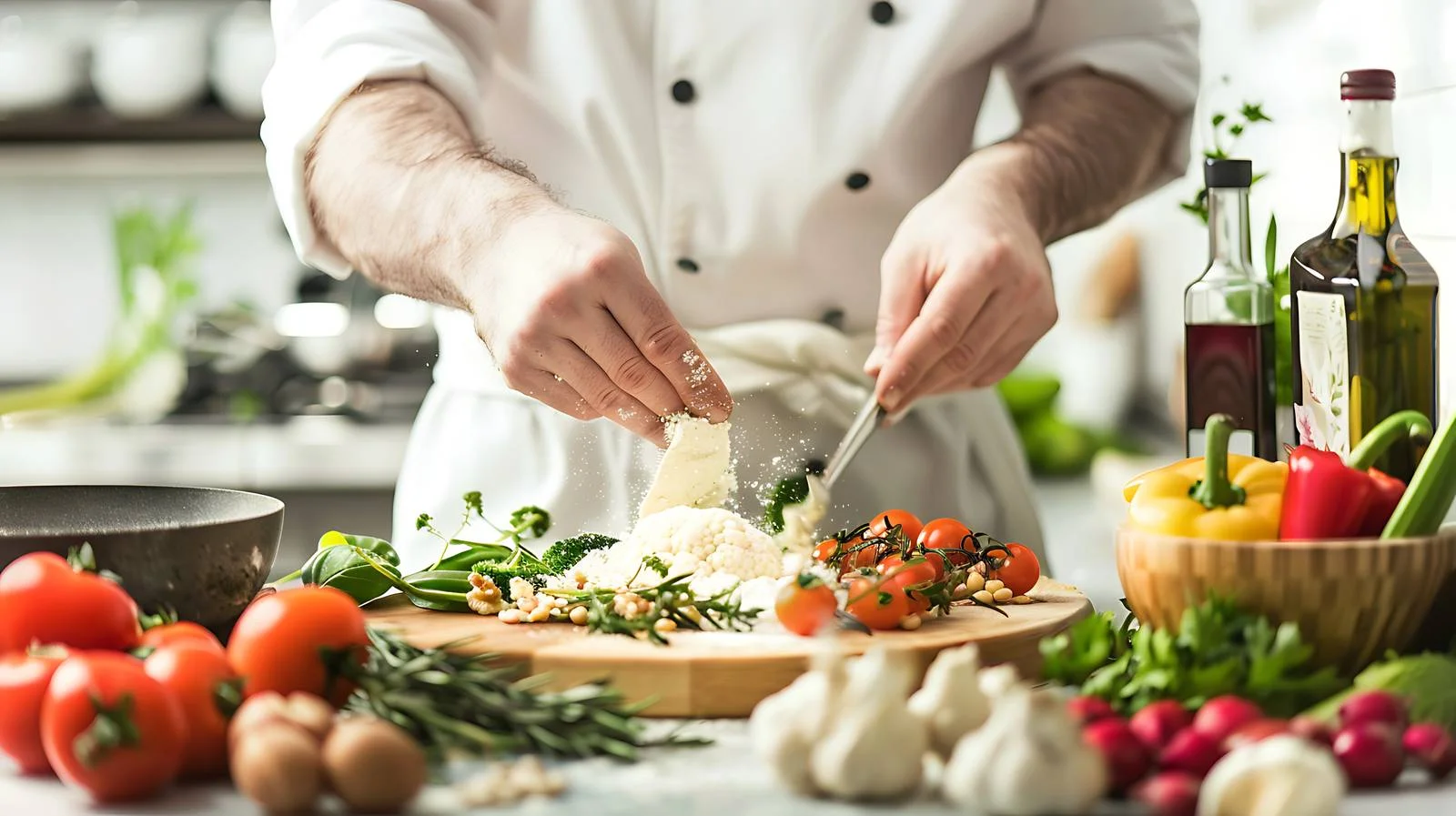 Professional Chef Preparing Bean Porridge Dish — free download from Dotvec