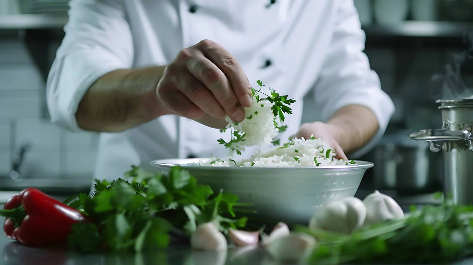 Preparing Green Curry with Herbs — free download from Dotvec