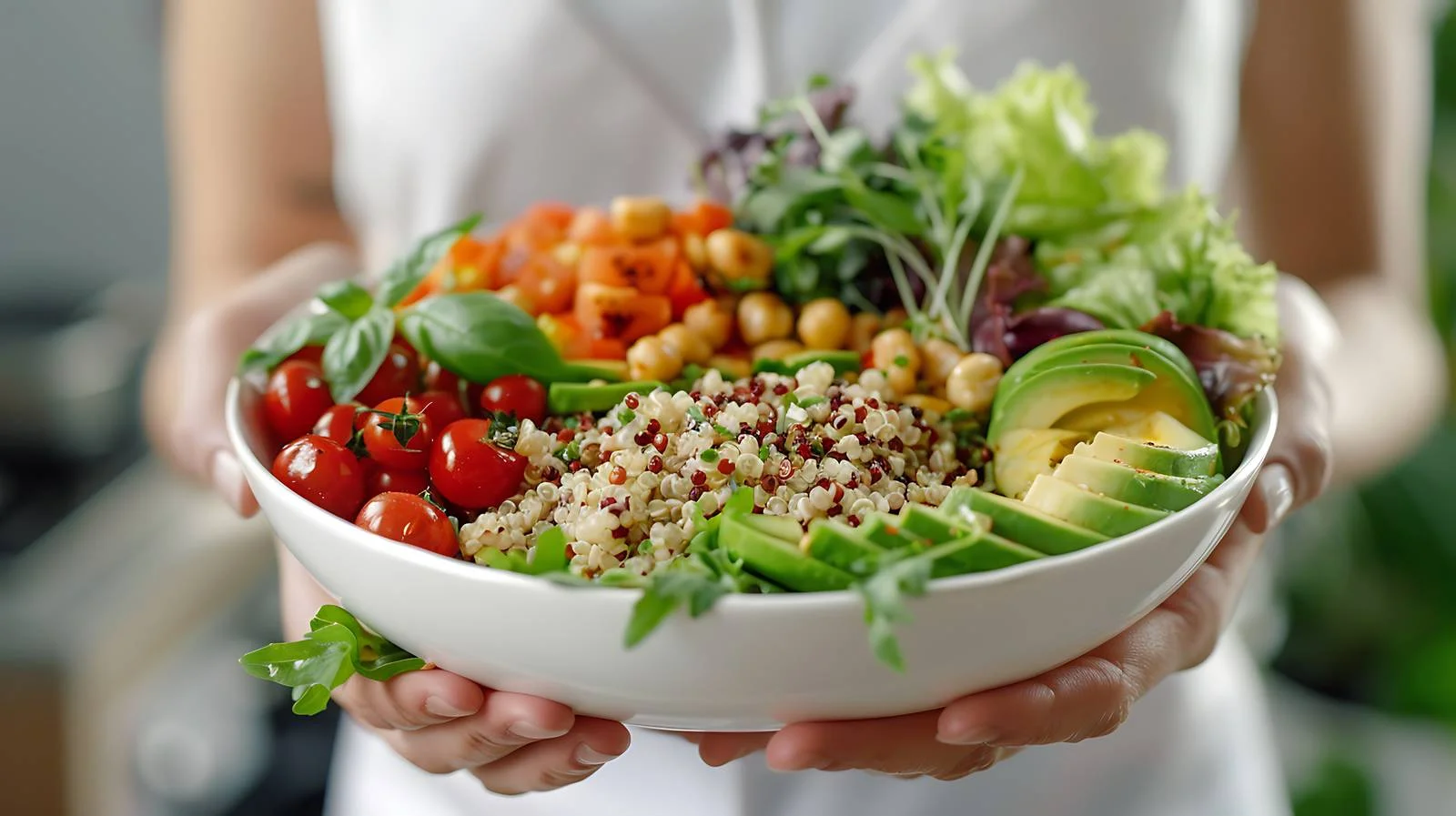 Chef Preparing Healthy Quinoa Bowl — free download from Dotvec