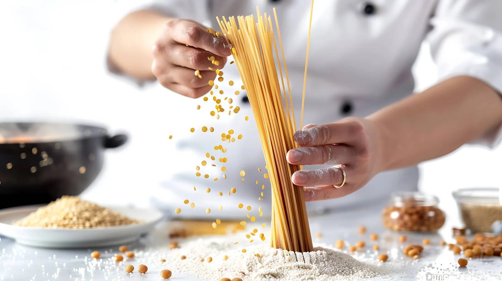 Japanese Buckwheat Pasta Preparation by Chef — free download from Dotvec