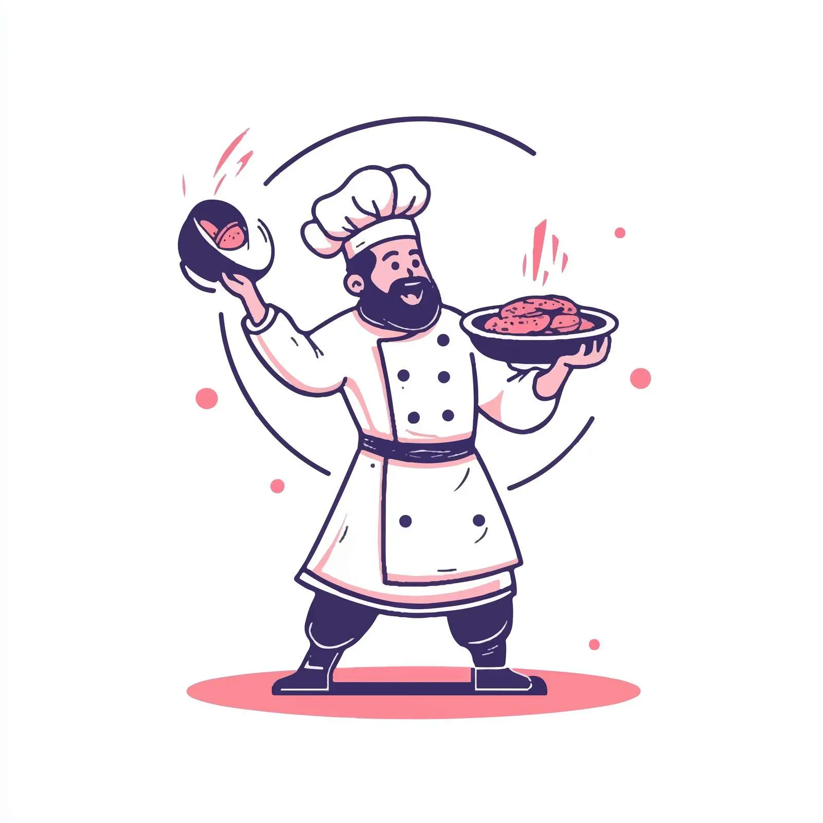 Chef Demonstrating Culinary Skills — free download from Dotvec