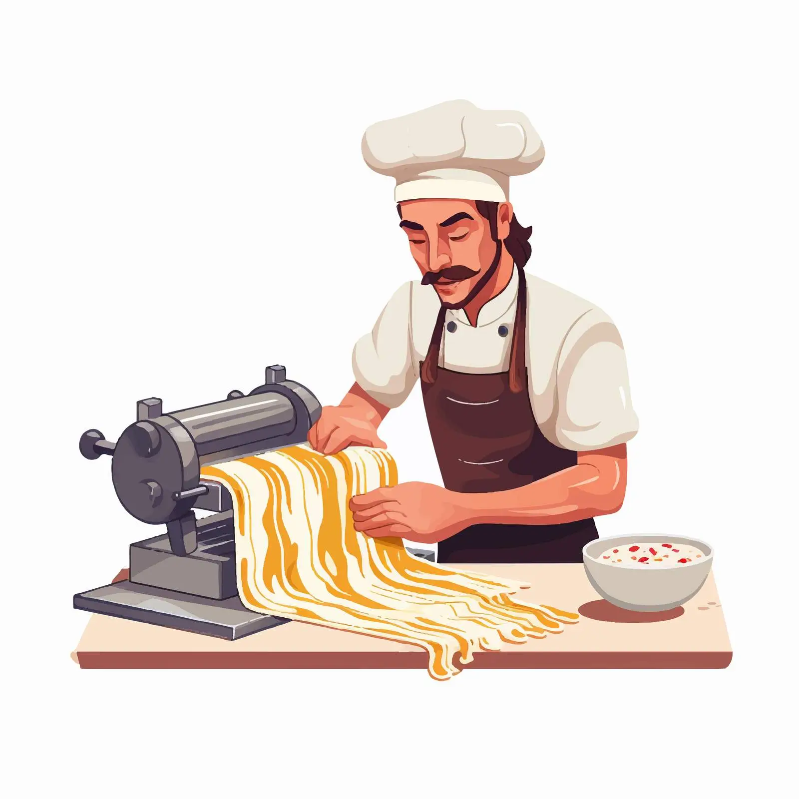 Italian Pasta Making with Roller Cutter Machine — free download from Dotvec