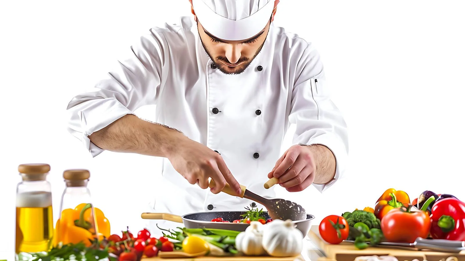 Traditional Italian Chef Cooking at Restaurant — free download from Dotvec