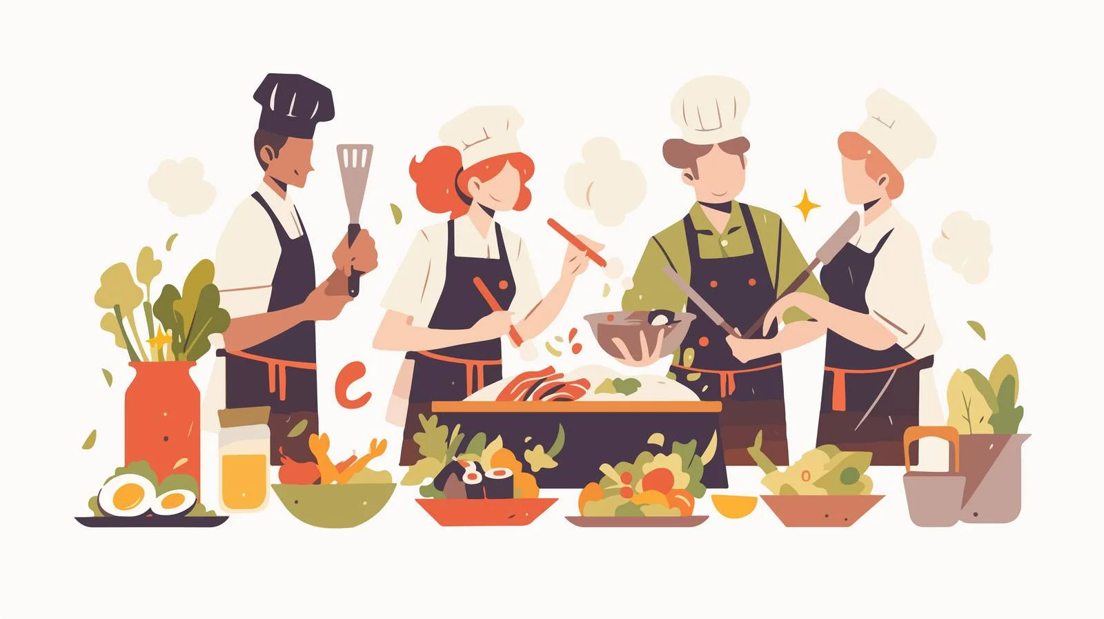 Chef Finishing Dish with Culinary Finesse — free download from Dotvec