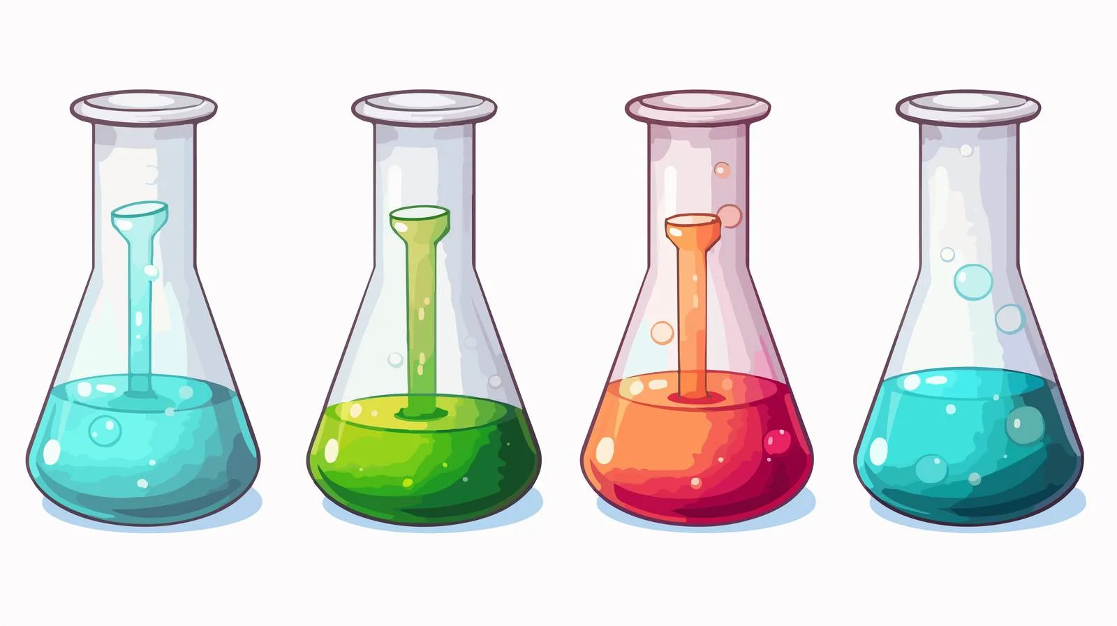Chemical Vial Cartoon Vector Illustration — free download from Dotvec