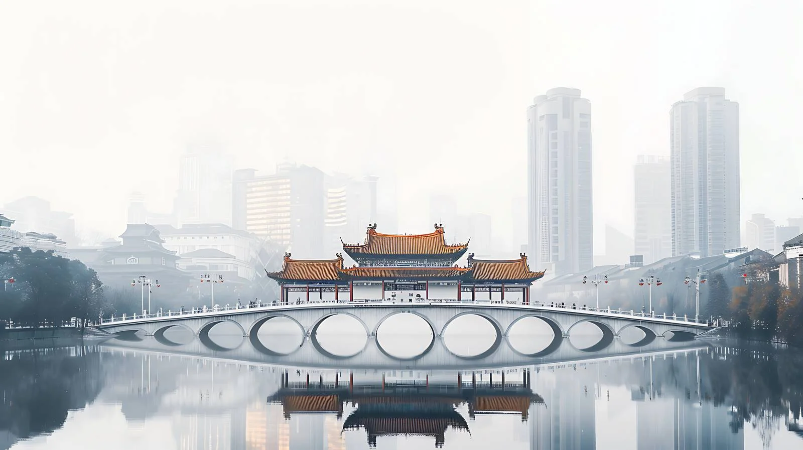 Chengdu Scenery White Background — free download from Dotvec
