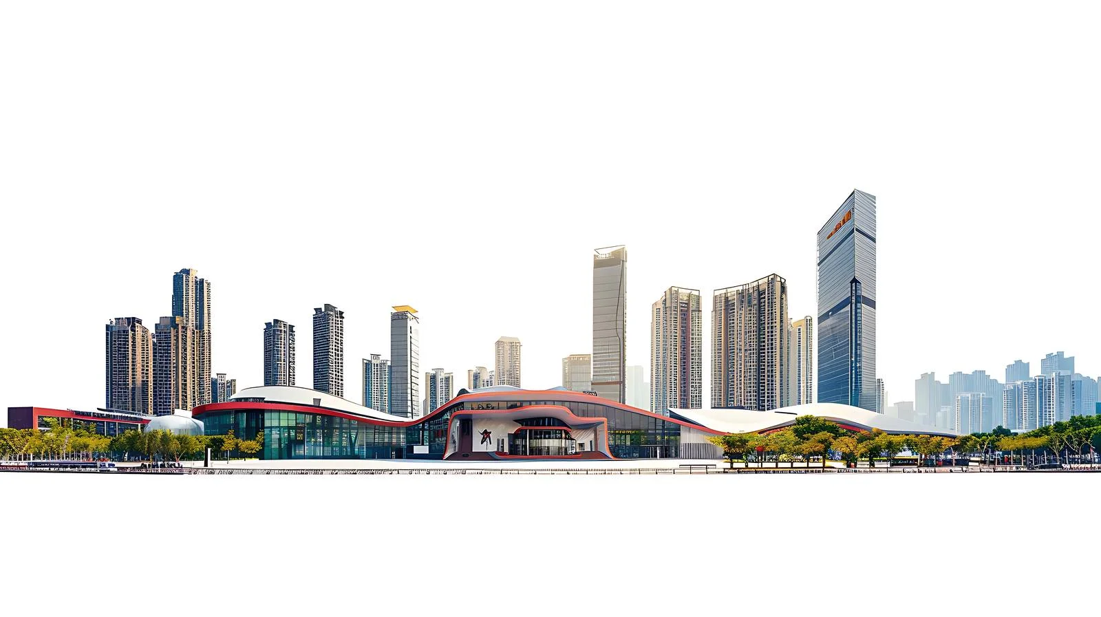 Chengdu Scenery White Background — free download from Dotvec