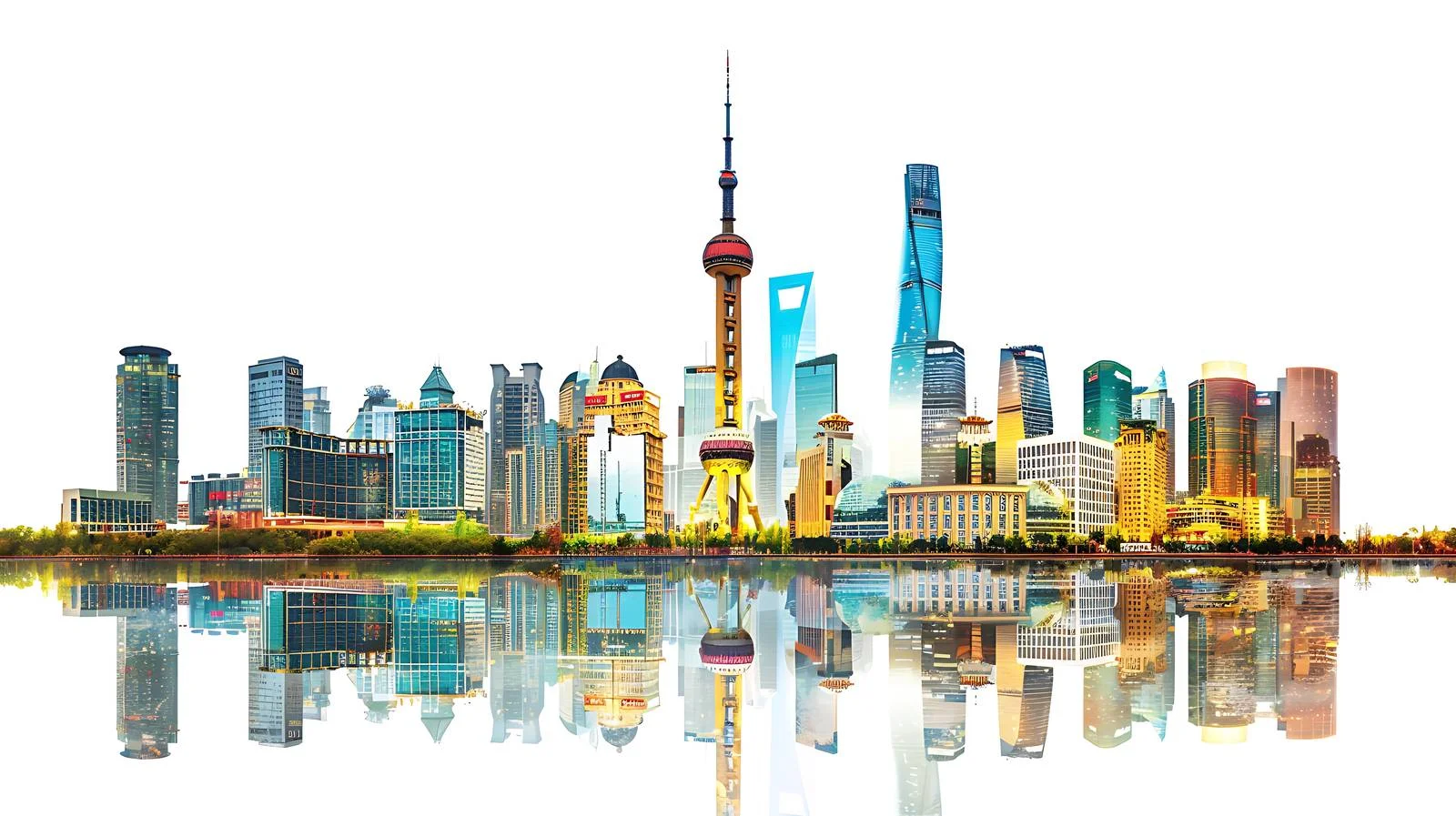 Chengdu Skyline with TV Tower View — free download from Dotvec