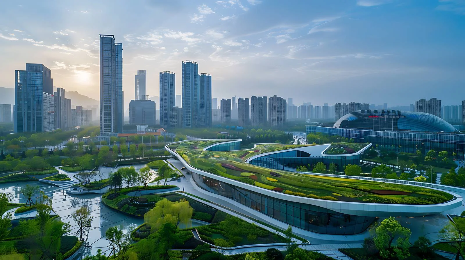 Modern Chengdu Conference Center with Xibo Design — free download from Dotvec