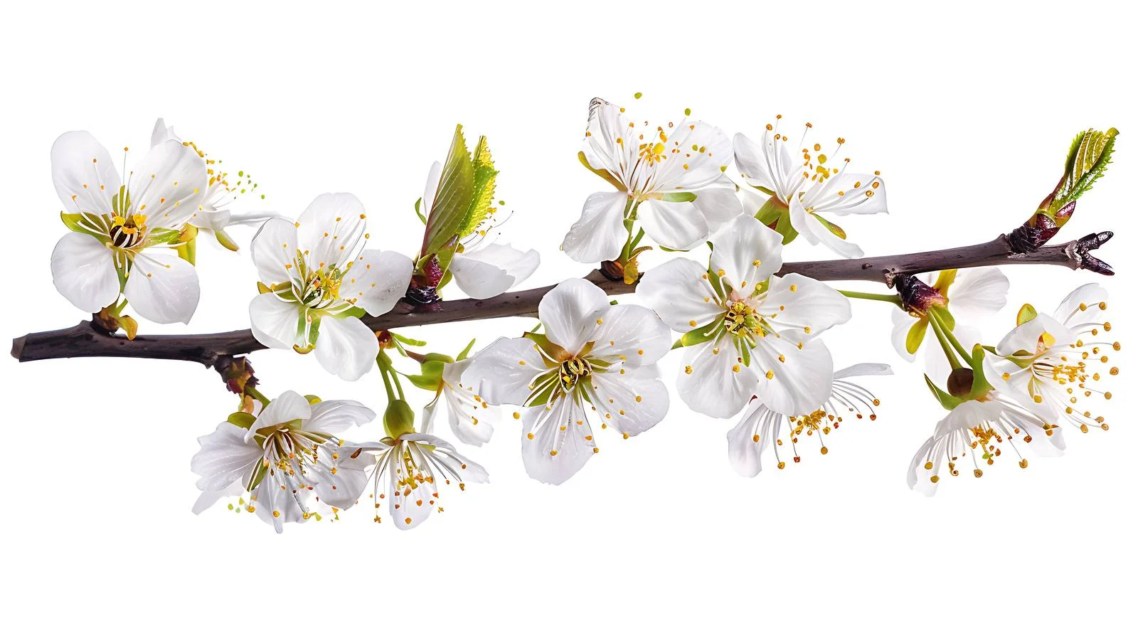 Spring Blossoms Blooming Beneath Clear Blue Sky — free download from Dotvec