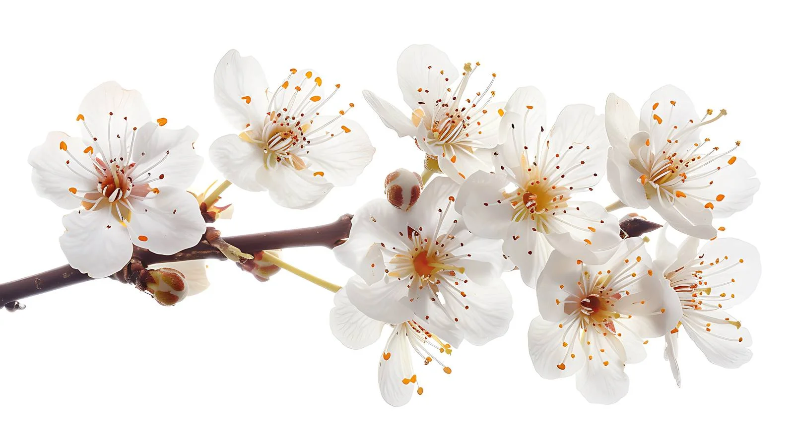 Delicate Cherry Plum Blossoms Close-Up — free download from Dotvec